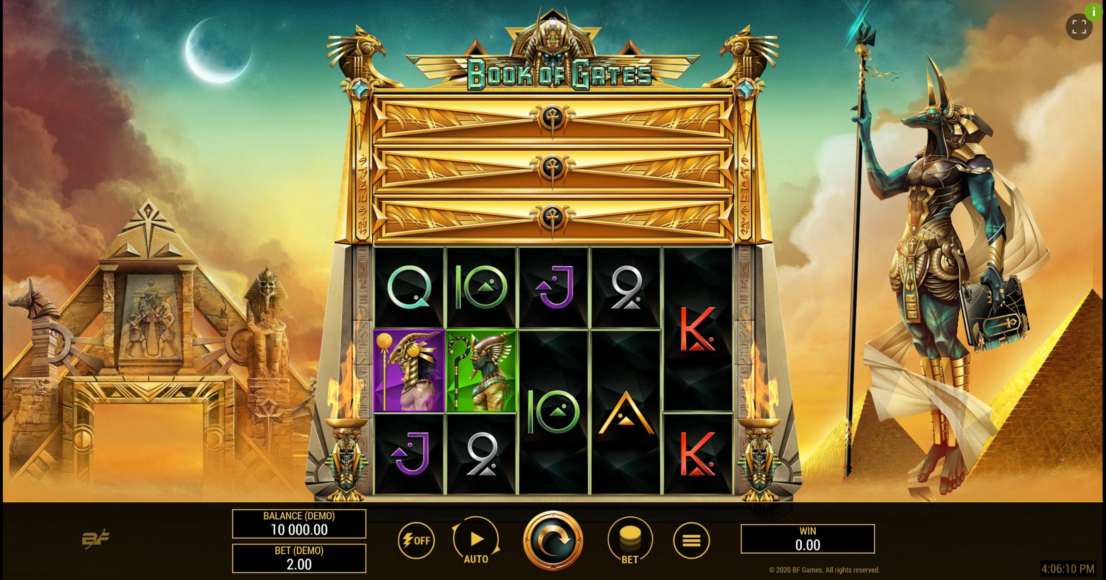 Reels in Book of Gates Slot Game by BF Games