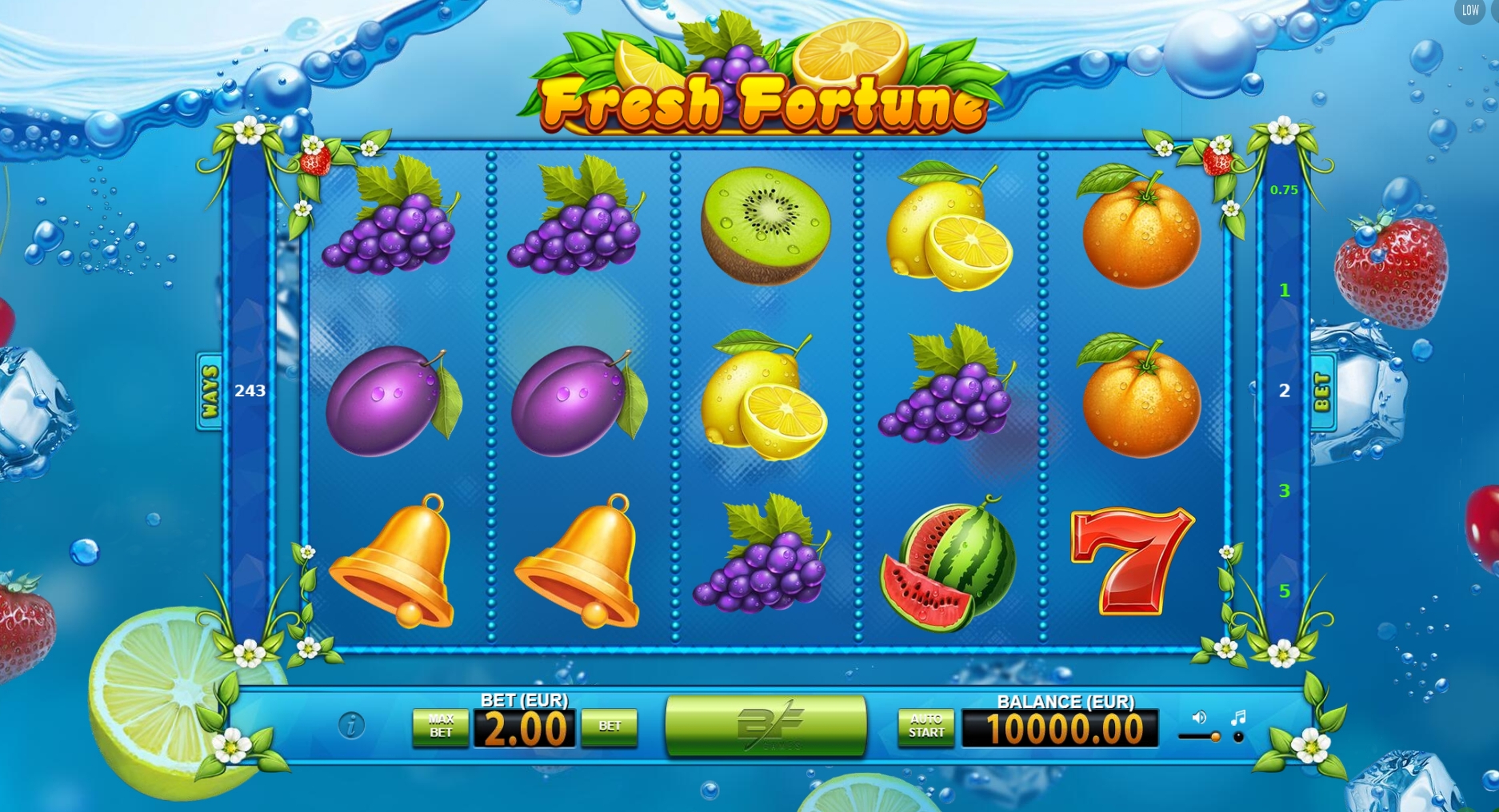 Reels in Fresh Fortune Slot Game by BF Games