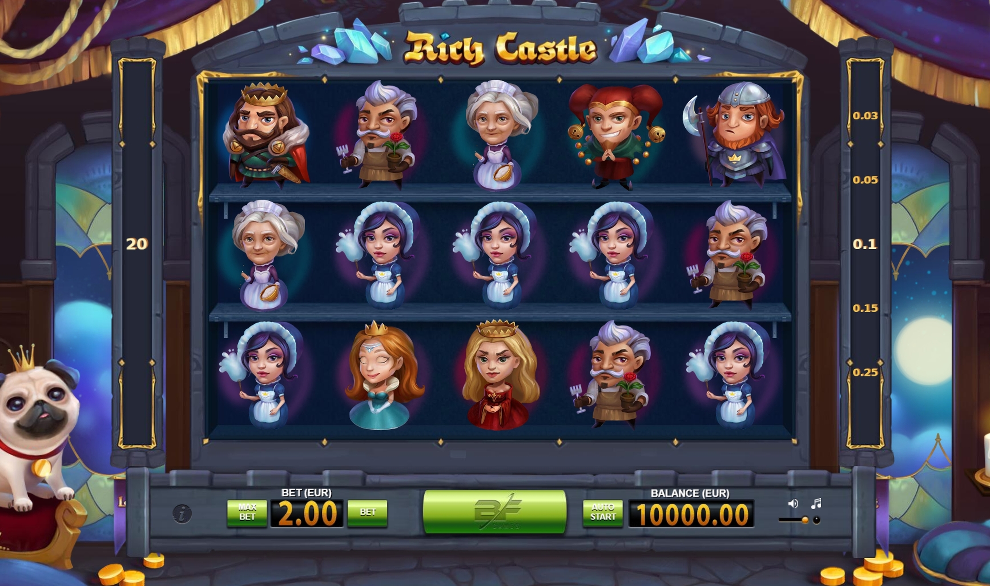 Reels in Rich Castle Slot Game by BF Games