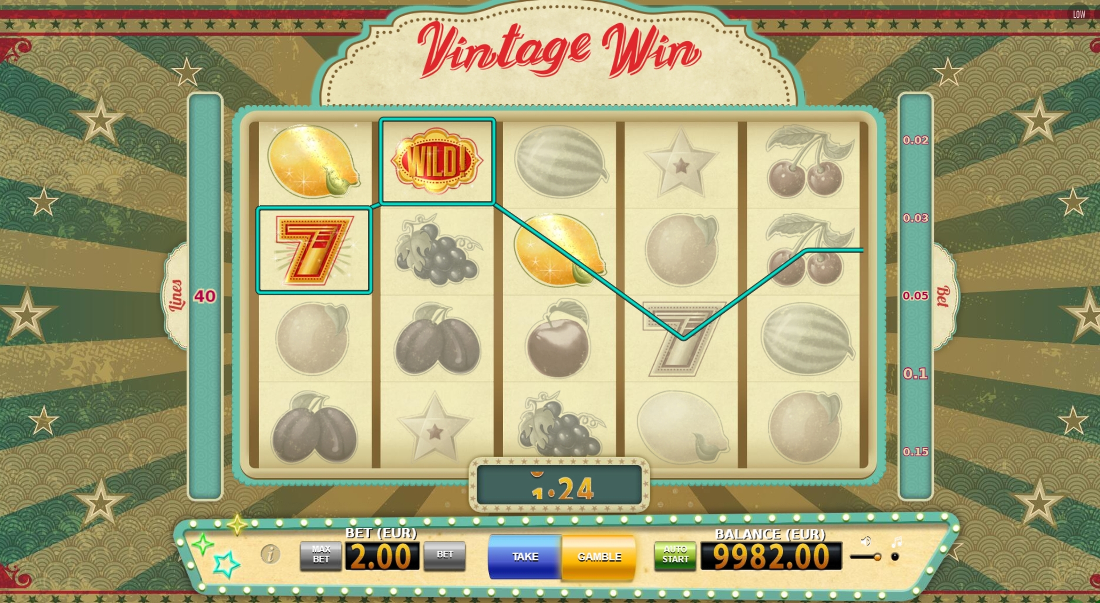 Win Money in Vintage Win Free Slot Game by BF Games