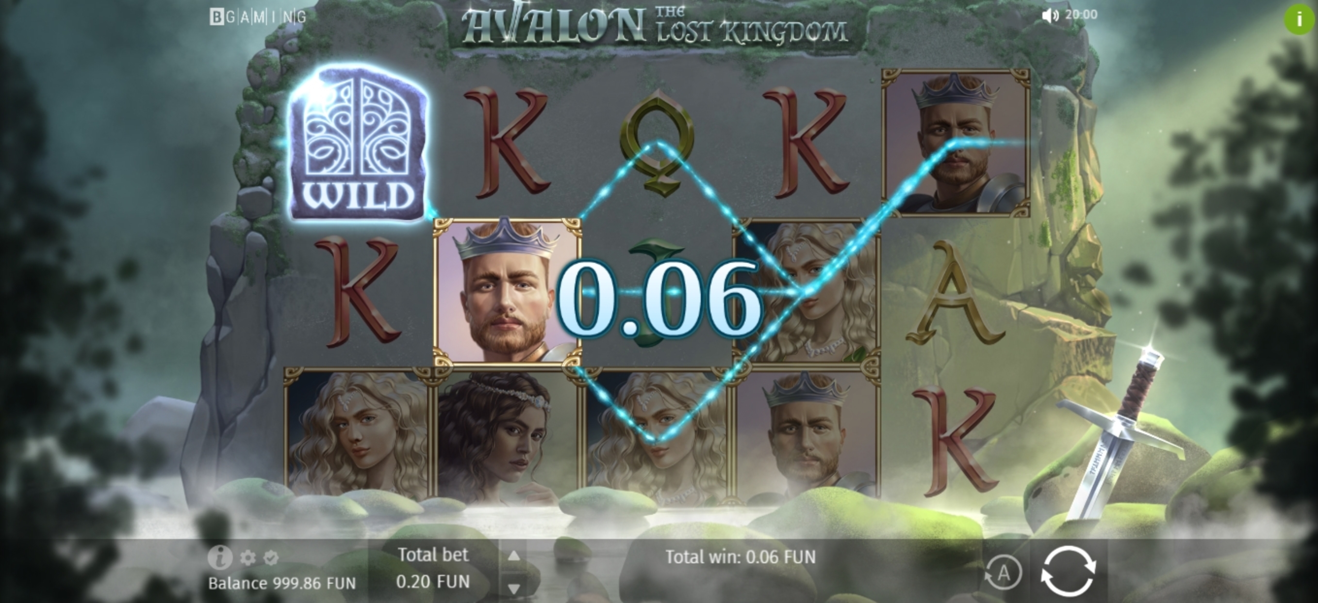 Win Money in Avalon The Lost Kingdom Free Slot Game by BGAMING