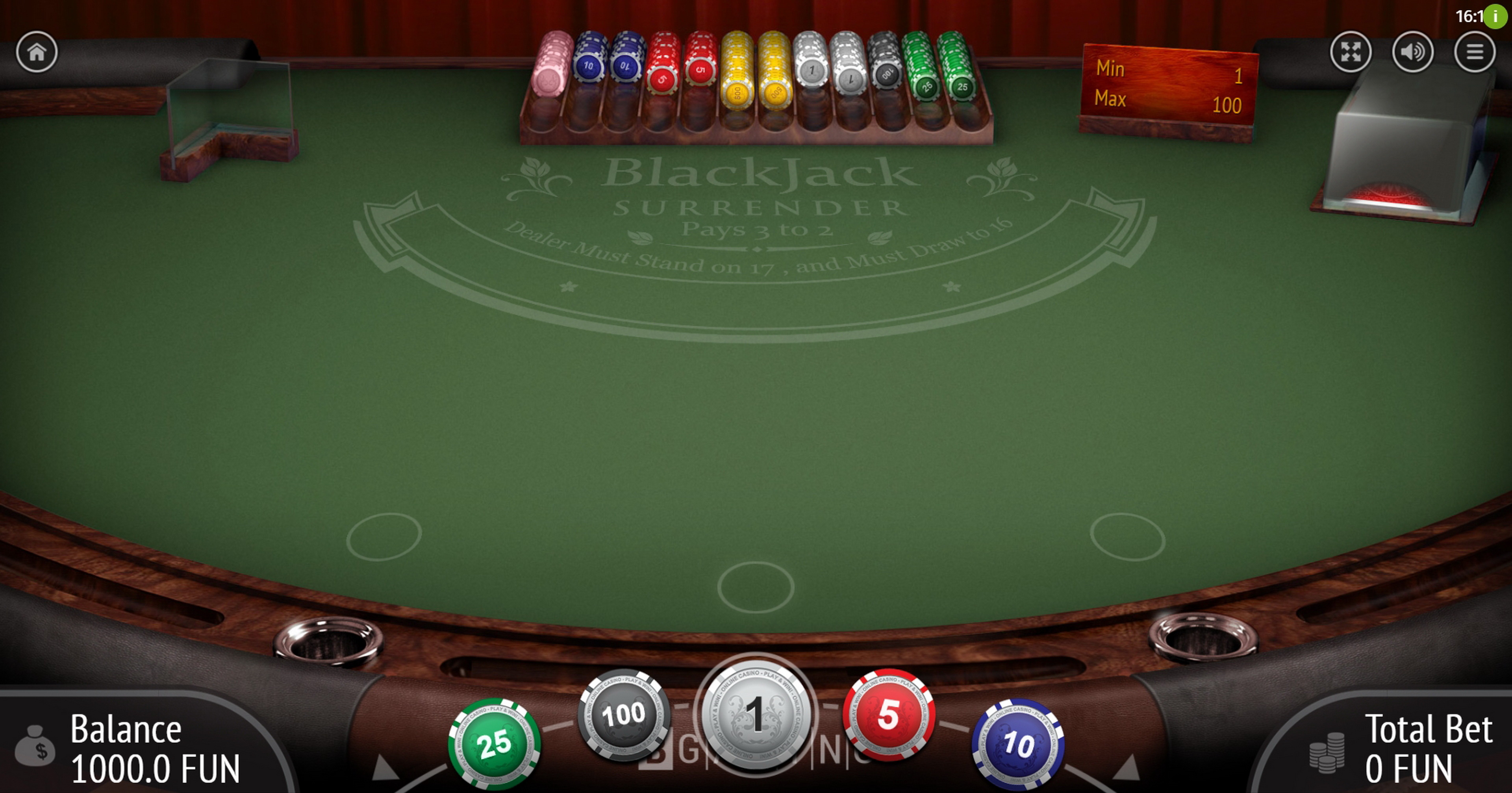 Reels in Blackjack Surrender Slot Game by BGAMING
