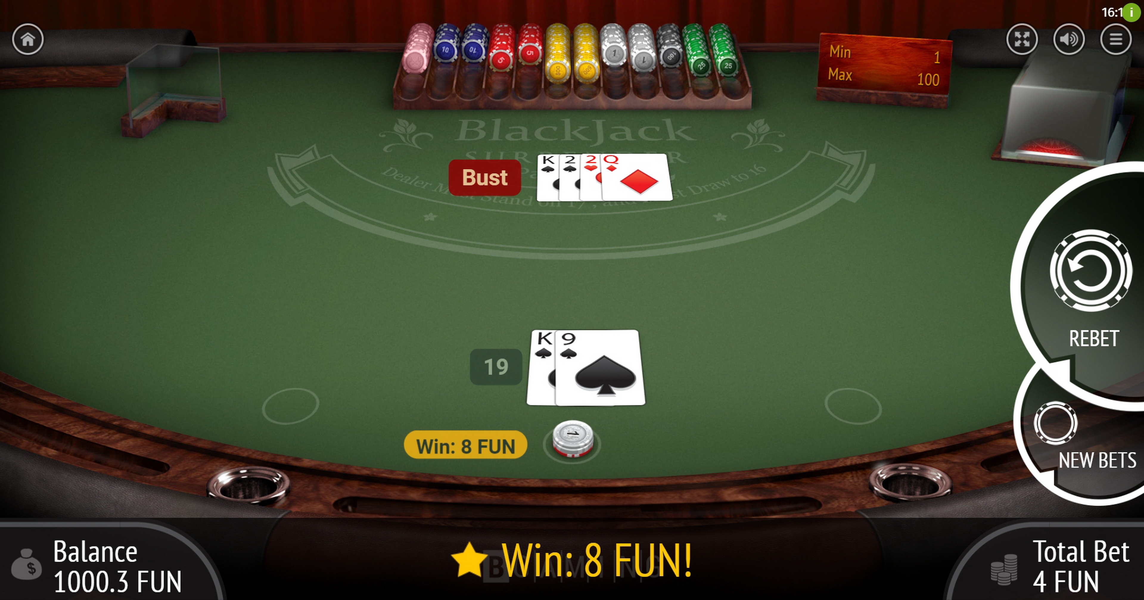 Win Money in Blackjack Surrender Free Slot Game by BGAMING