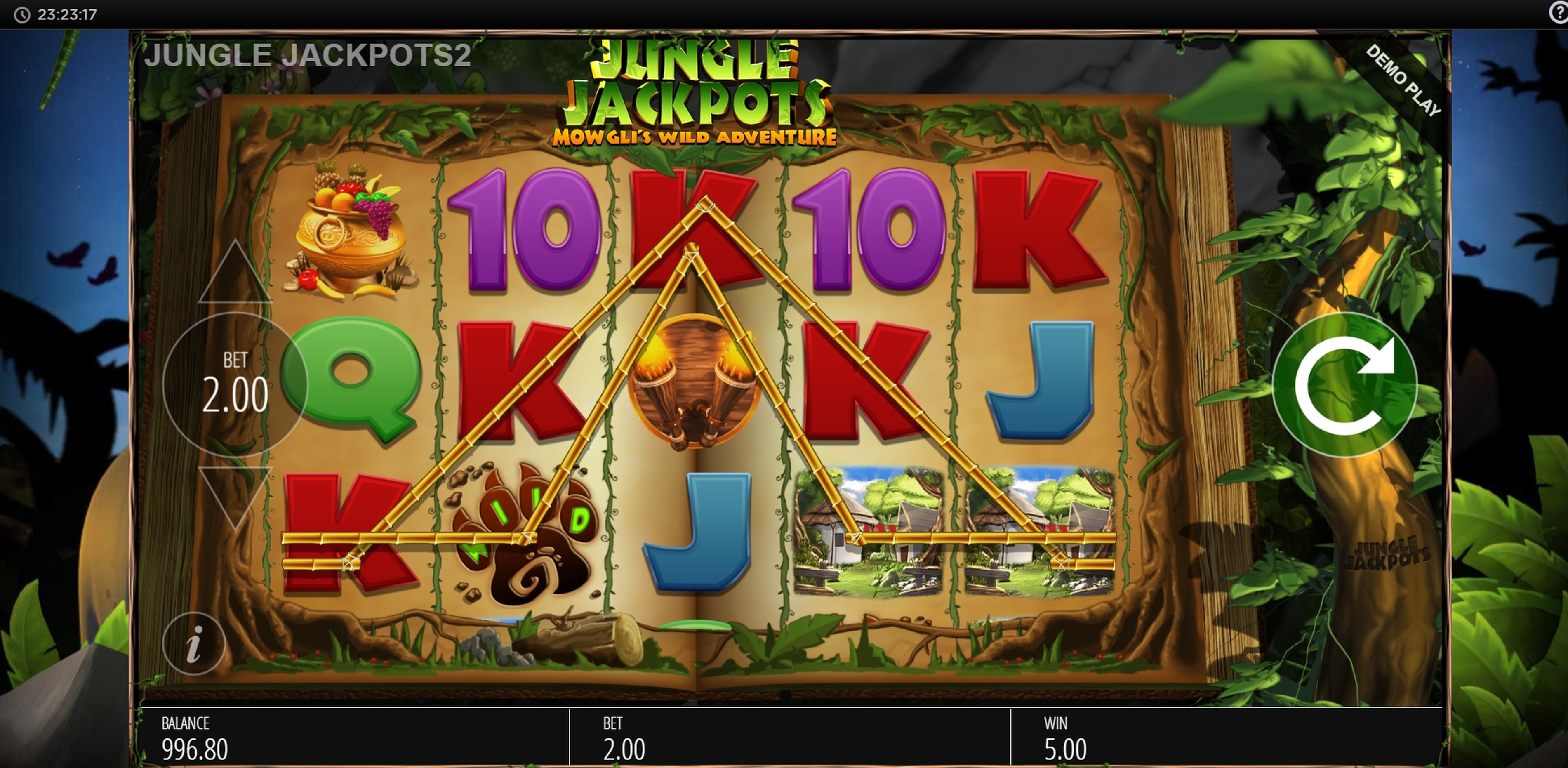 Win Money in Jungle Jackpots Free Slot Game by Blueprint Gaming