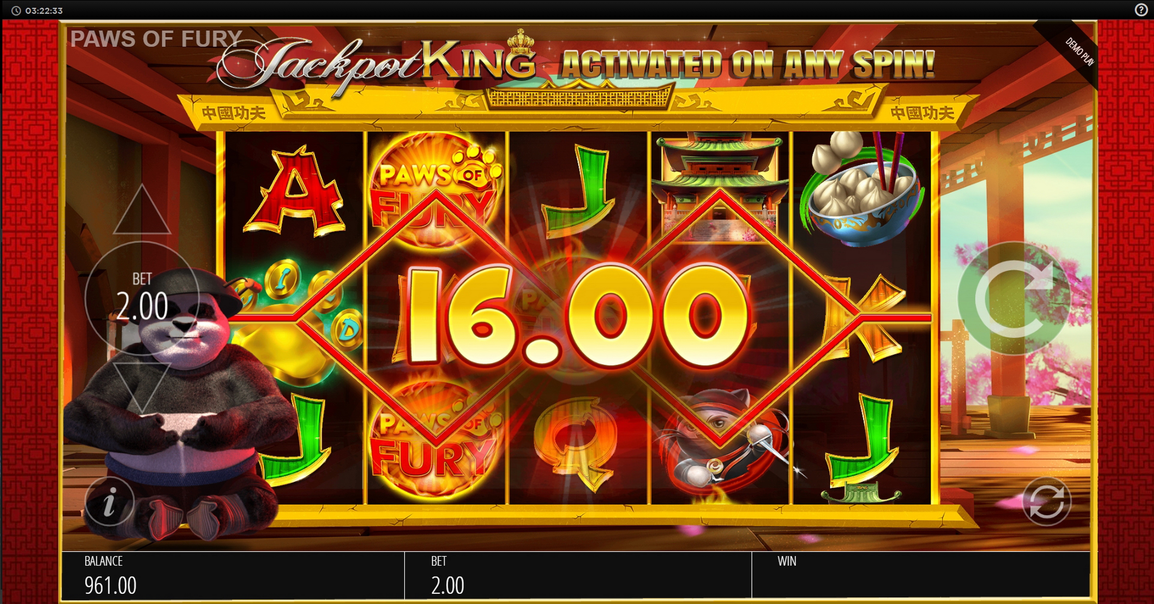 Win Money in Paws of Fury Free Slot Game by Blueprint Gaming