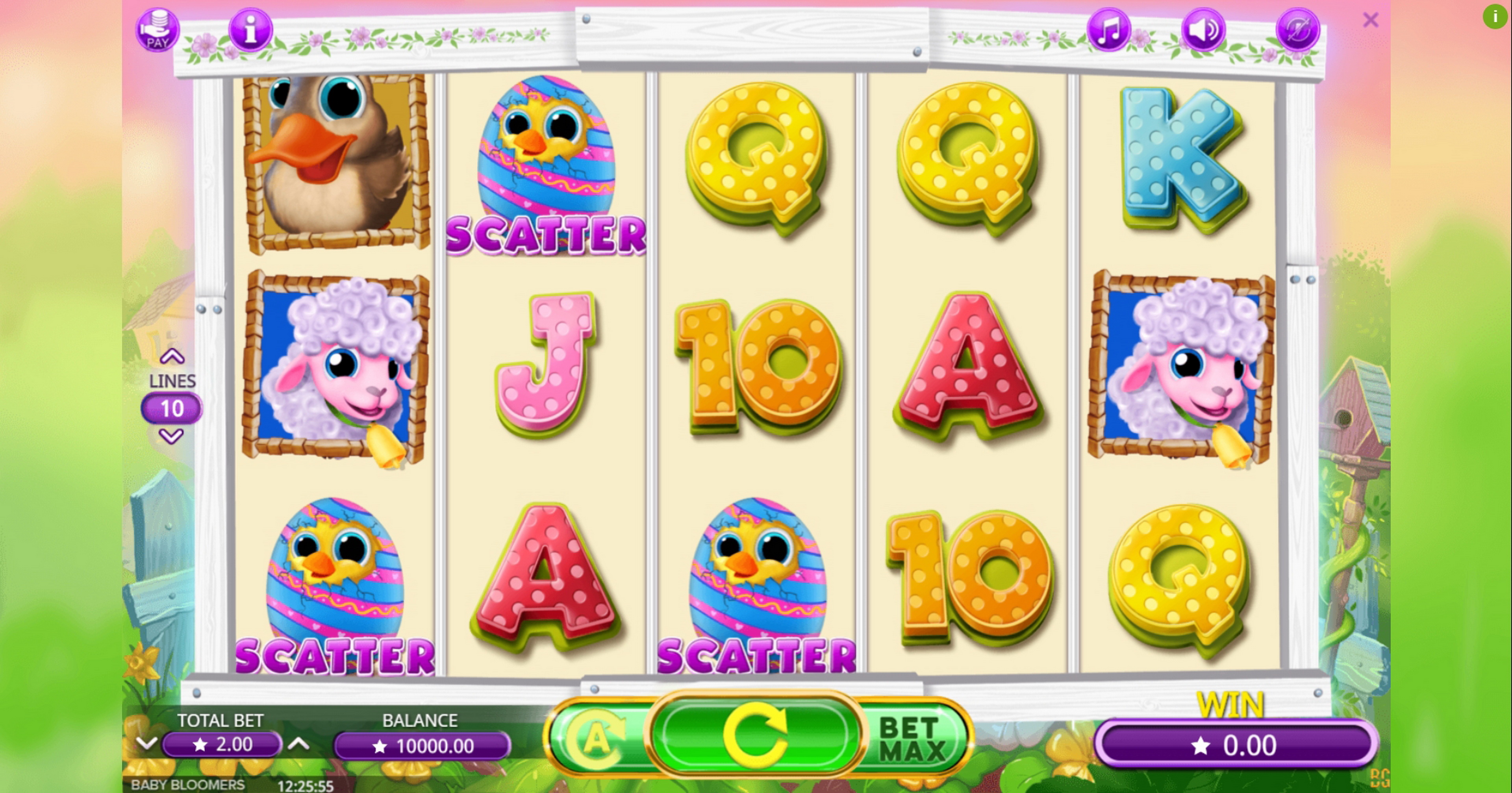 Reels in Baby Bloomers Slot Game by Booming Games