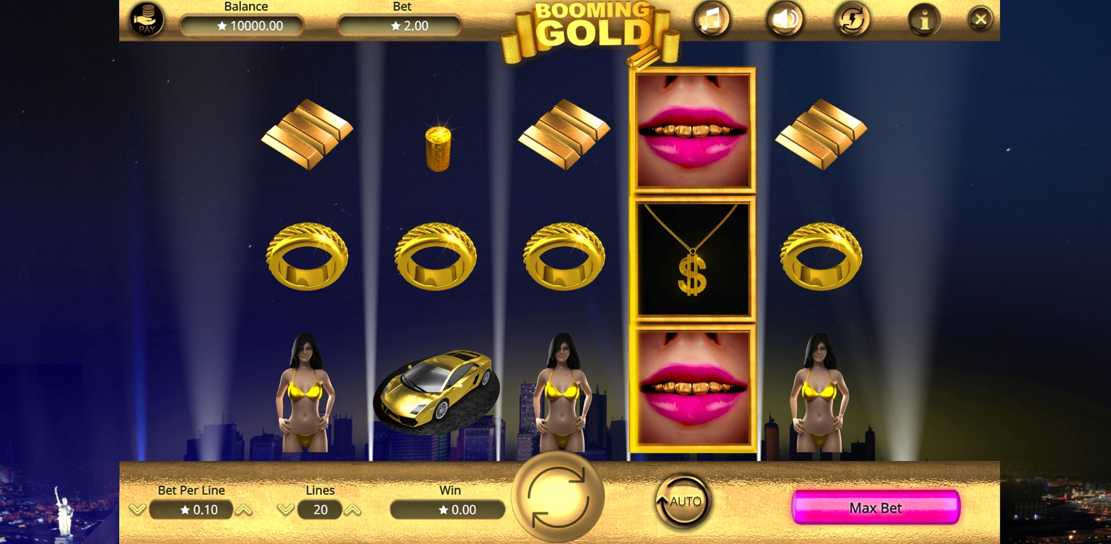 Reels in Booming Gold Slot Game by Booming Games