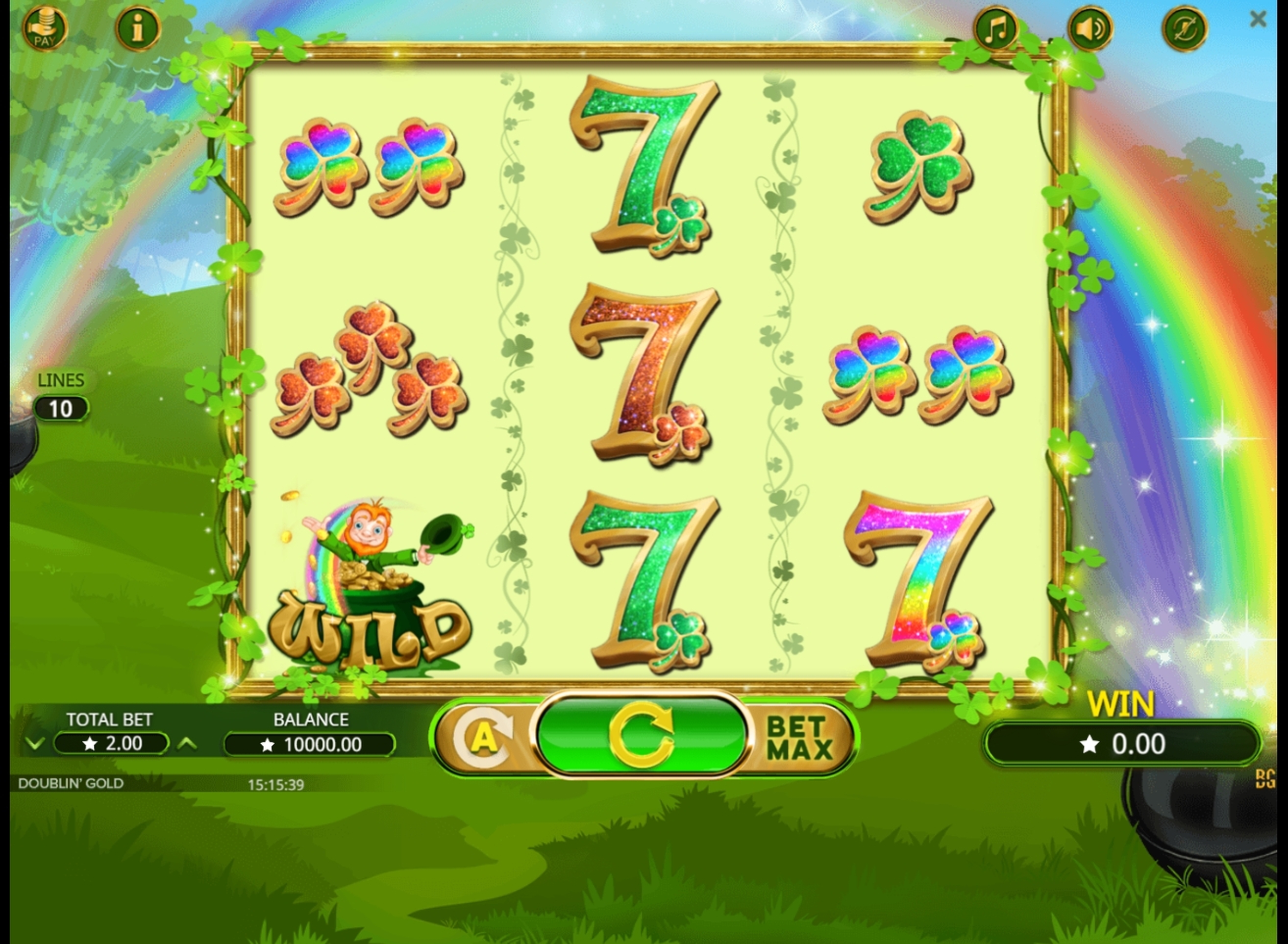 Reels in Doublin Gold Slot Game by Booming Games