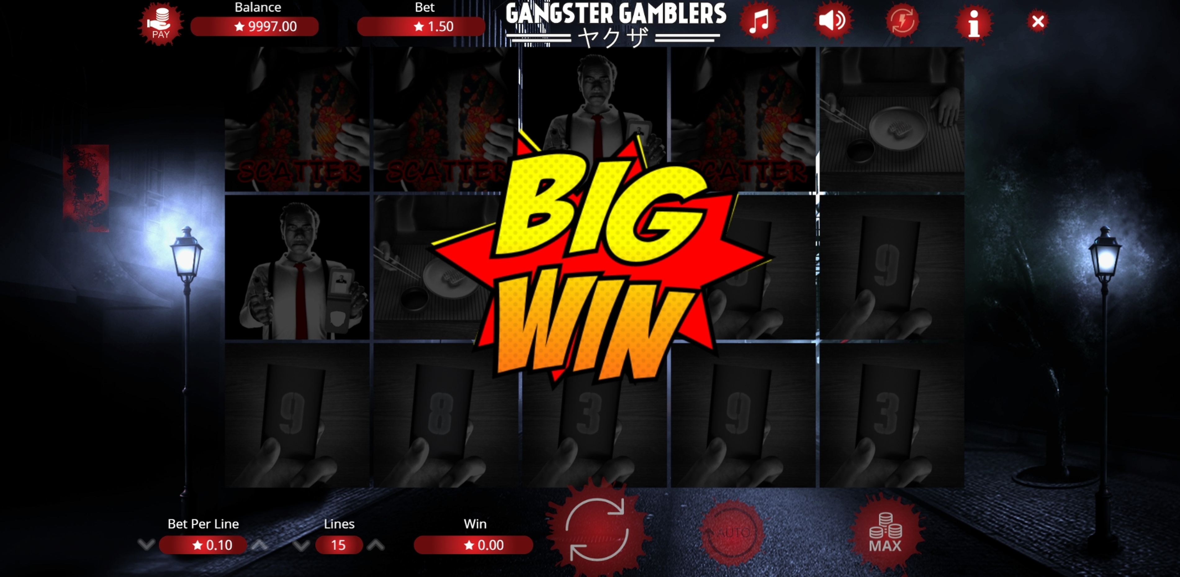 Win Money in Gangster Gamblers Free Slot Game by Booming Games