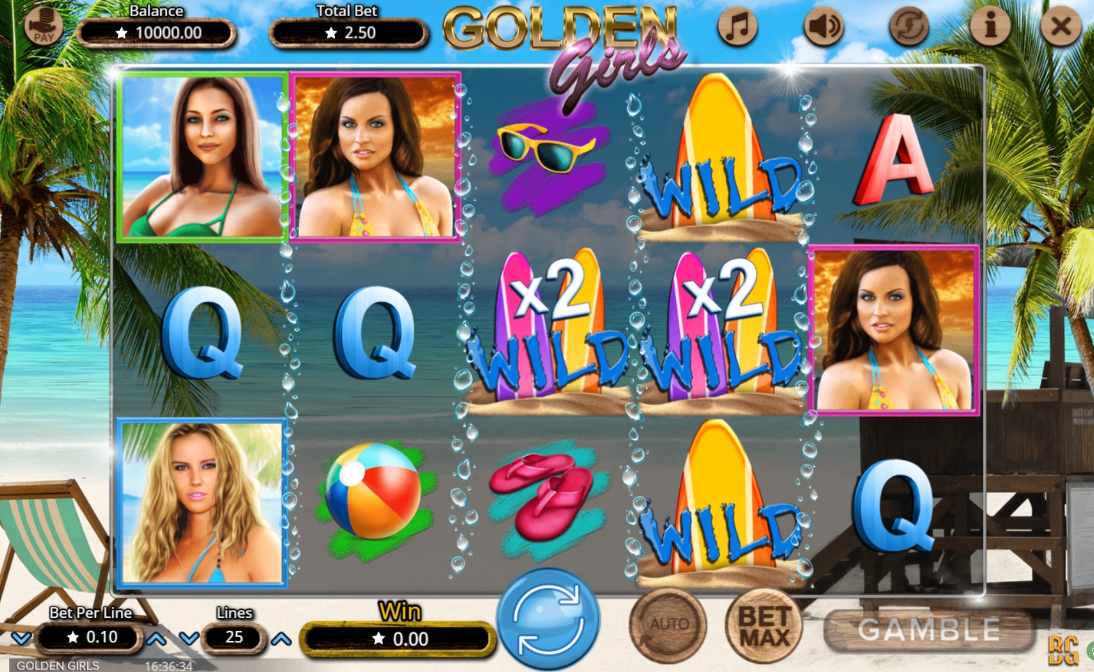 Reels in Golden Girls Slot Game by Booming Games