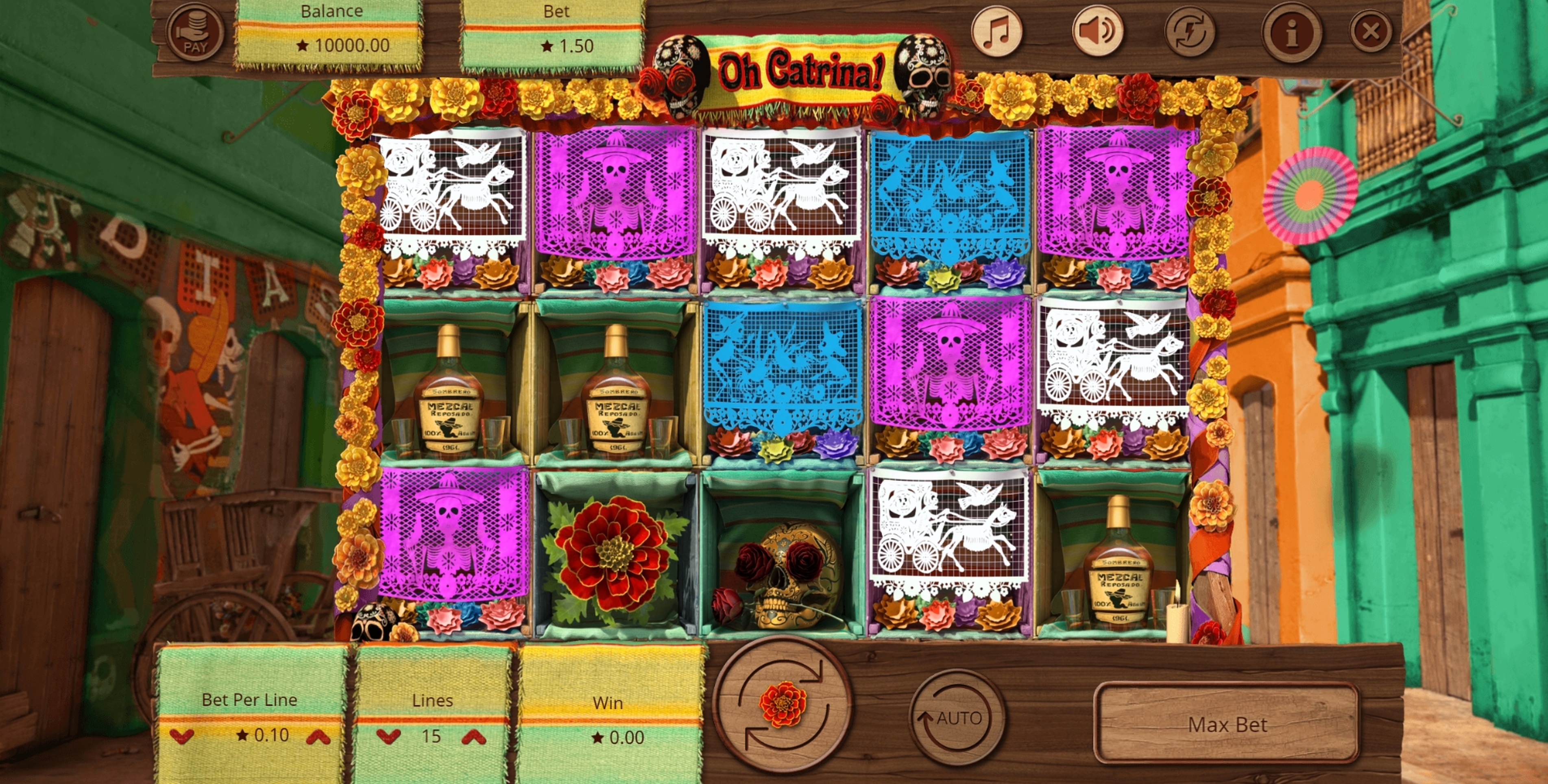 Reels in Oh Catrina Slot Game by Booming Games