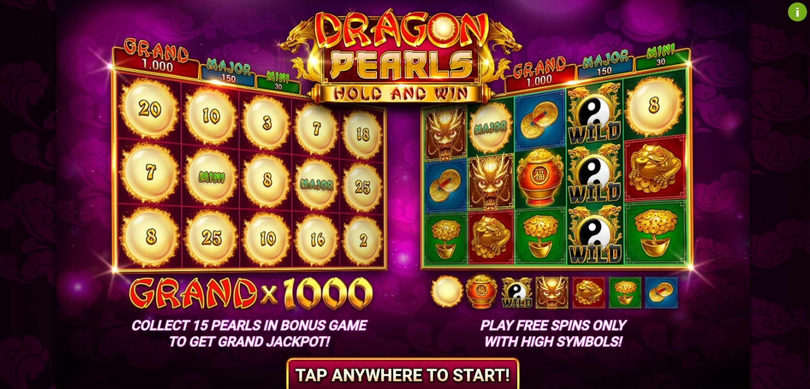 Play Dragon Pearls: Hold & Win Free Casino Slot Game by Booongo Gaming