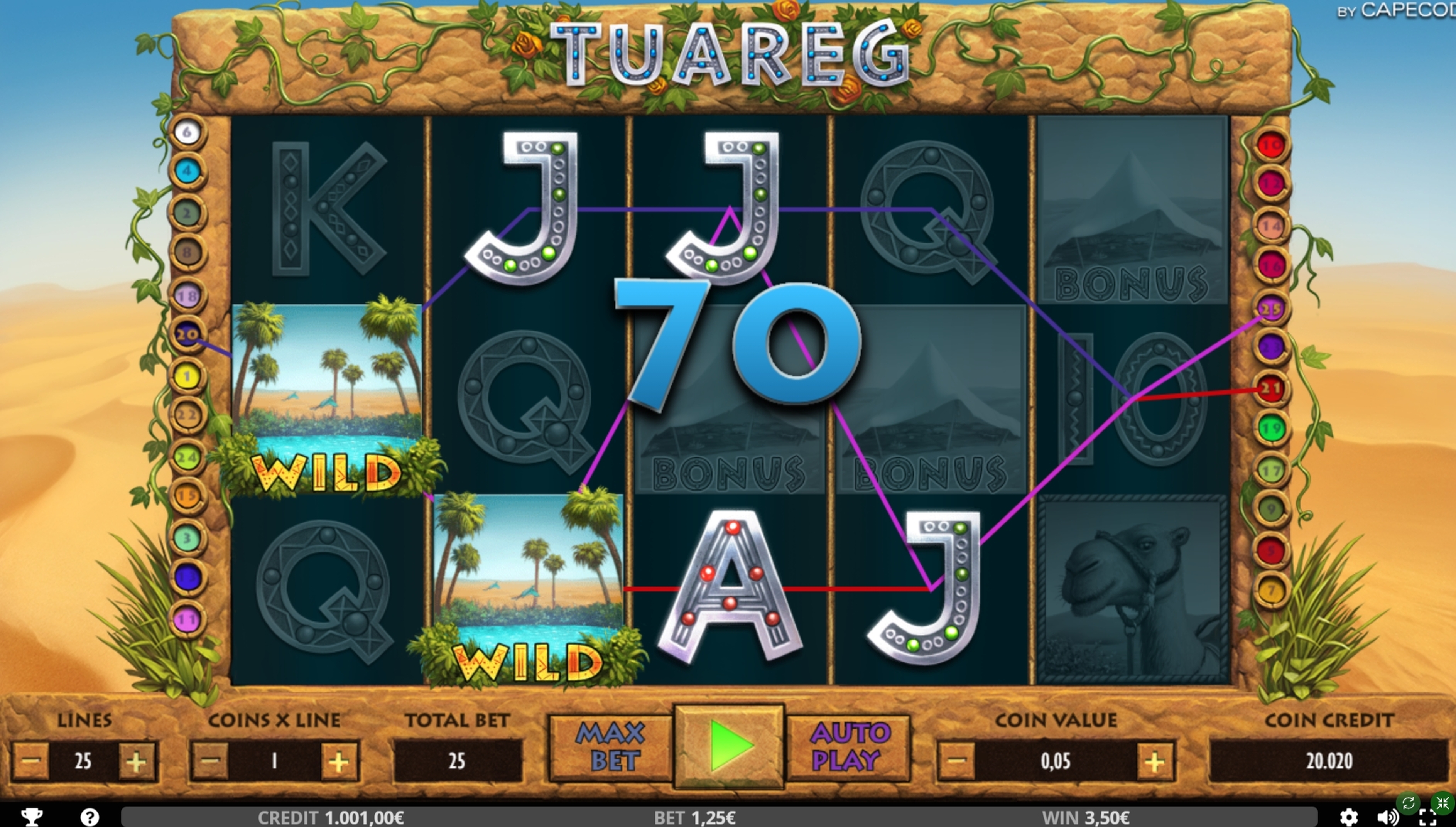 Win Money in Tuareg Free Slot Game by Capecod Gaming