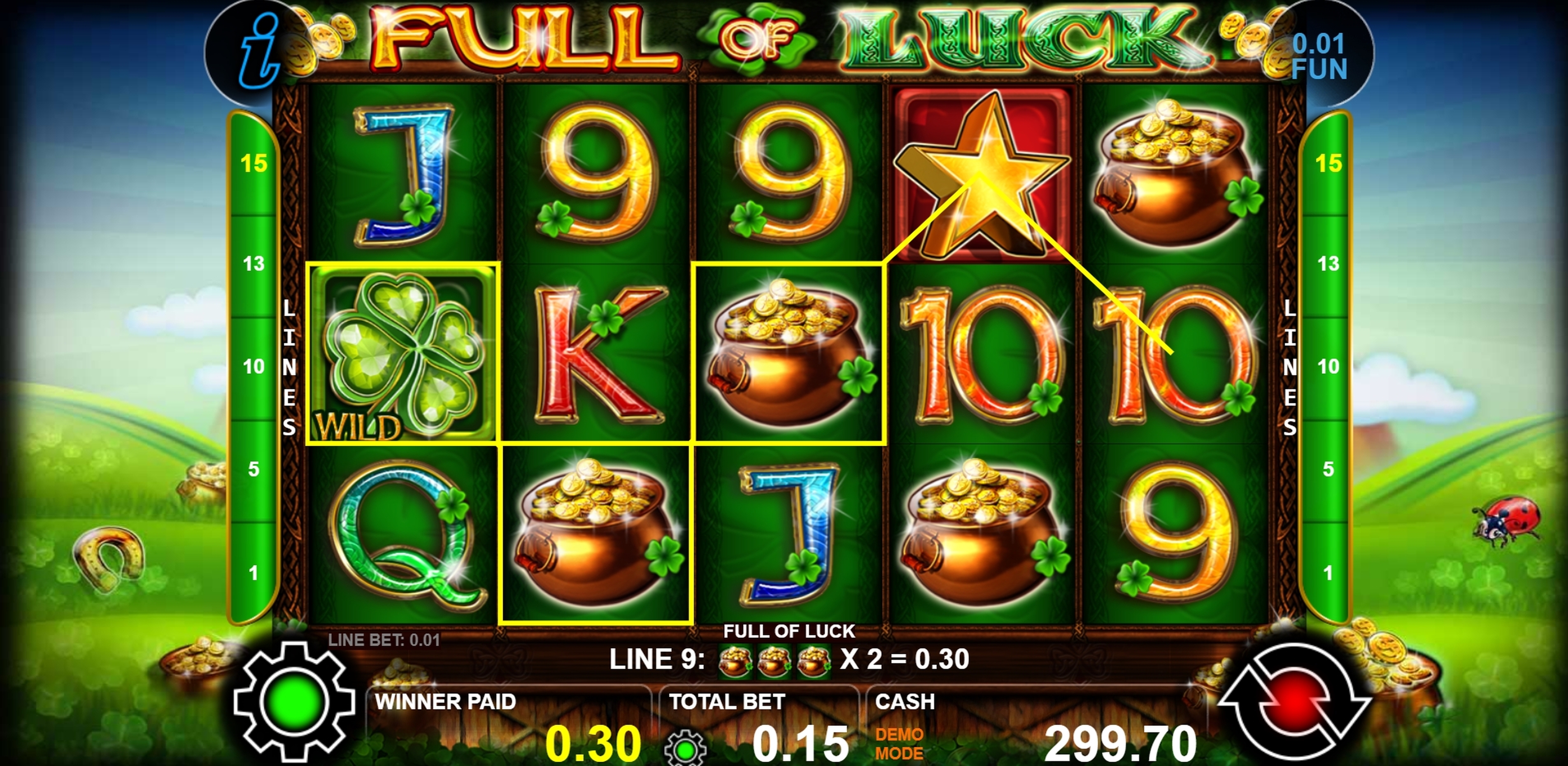 Win Money in Full Of Luck Free Slot Game by casino technology
