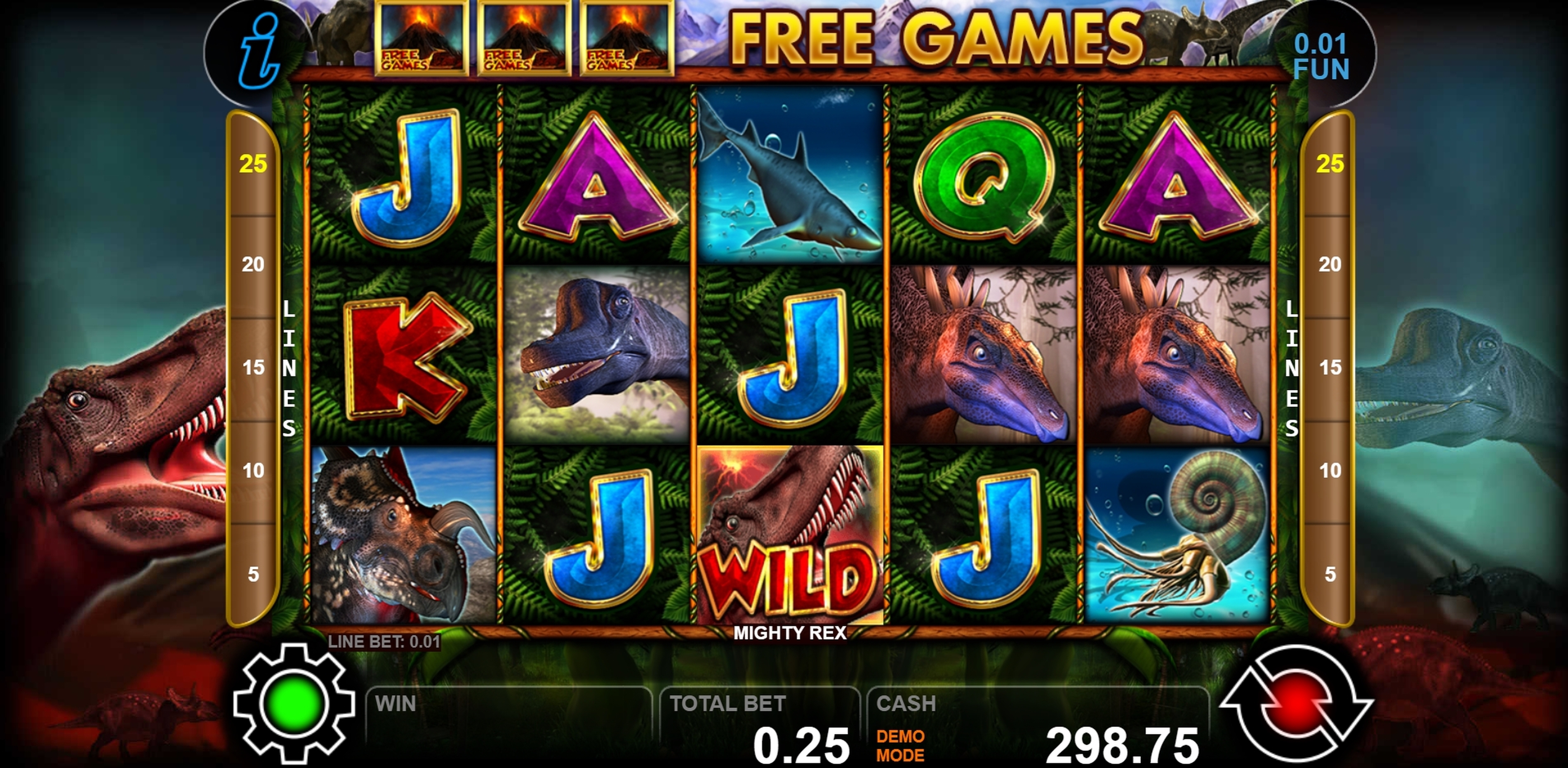 Win Money in Mighty Rex Free Slot Game by casino technology