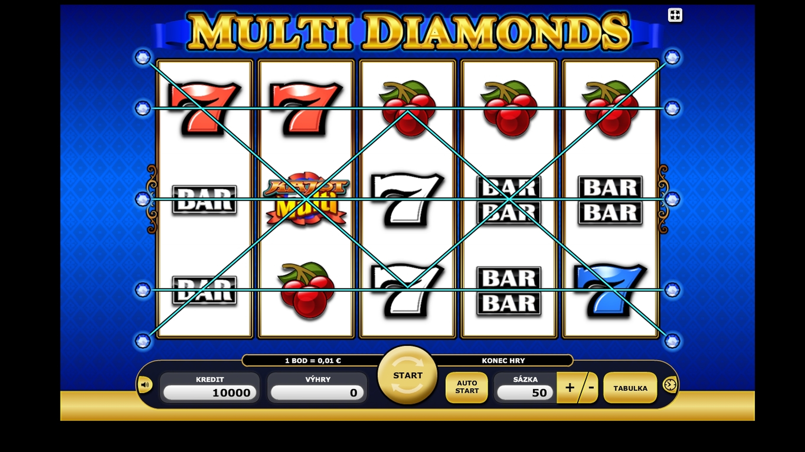 Reels in Multi Diamonds (Casino Technology) Slot Game by casino technology