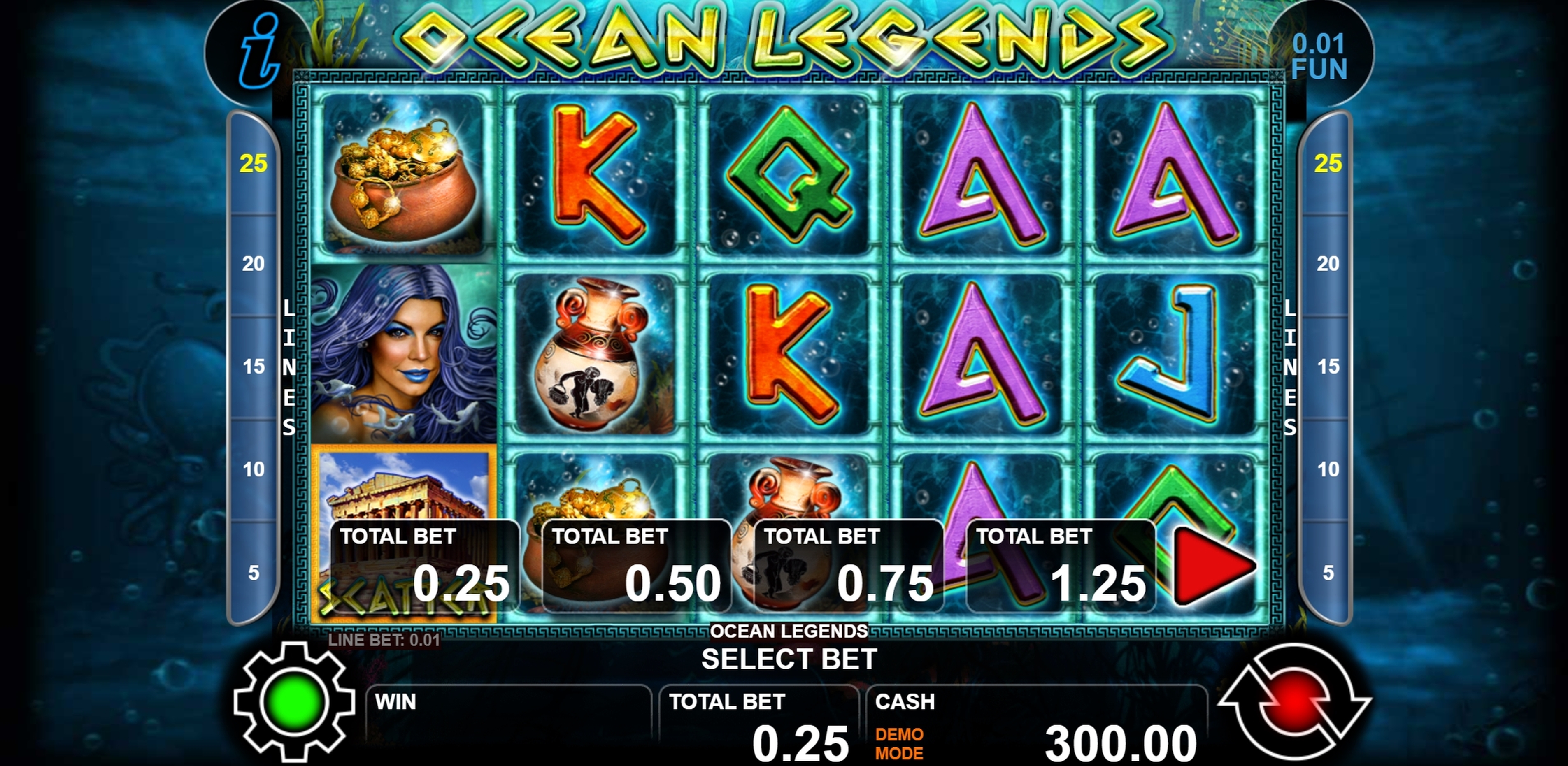 Reels in Ocean Legends Slot Game by casino technology
