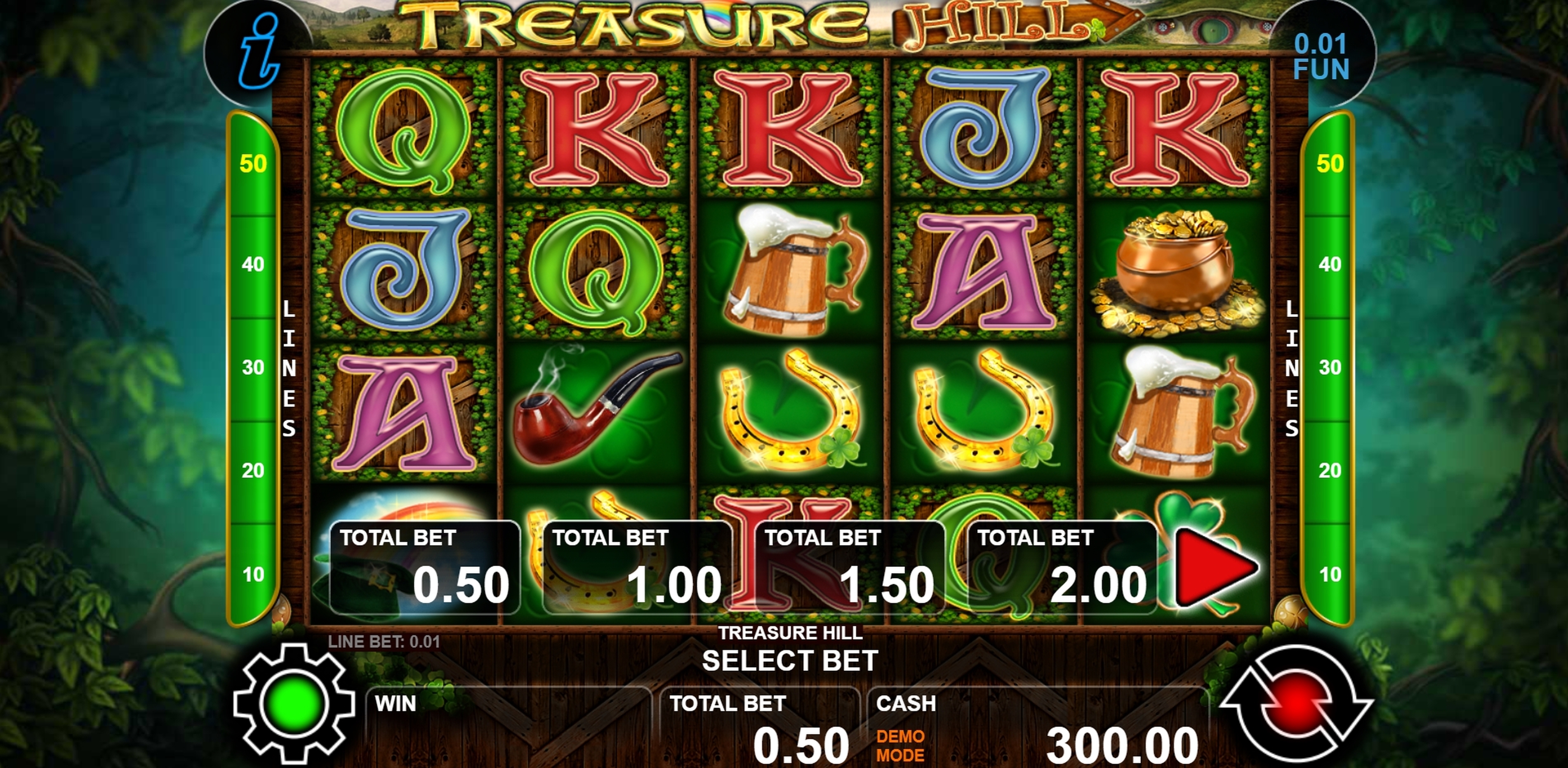 Reels in Treasure Hill Slot Game by casino technology