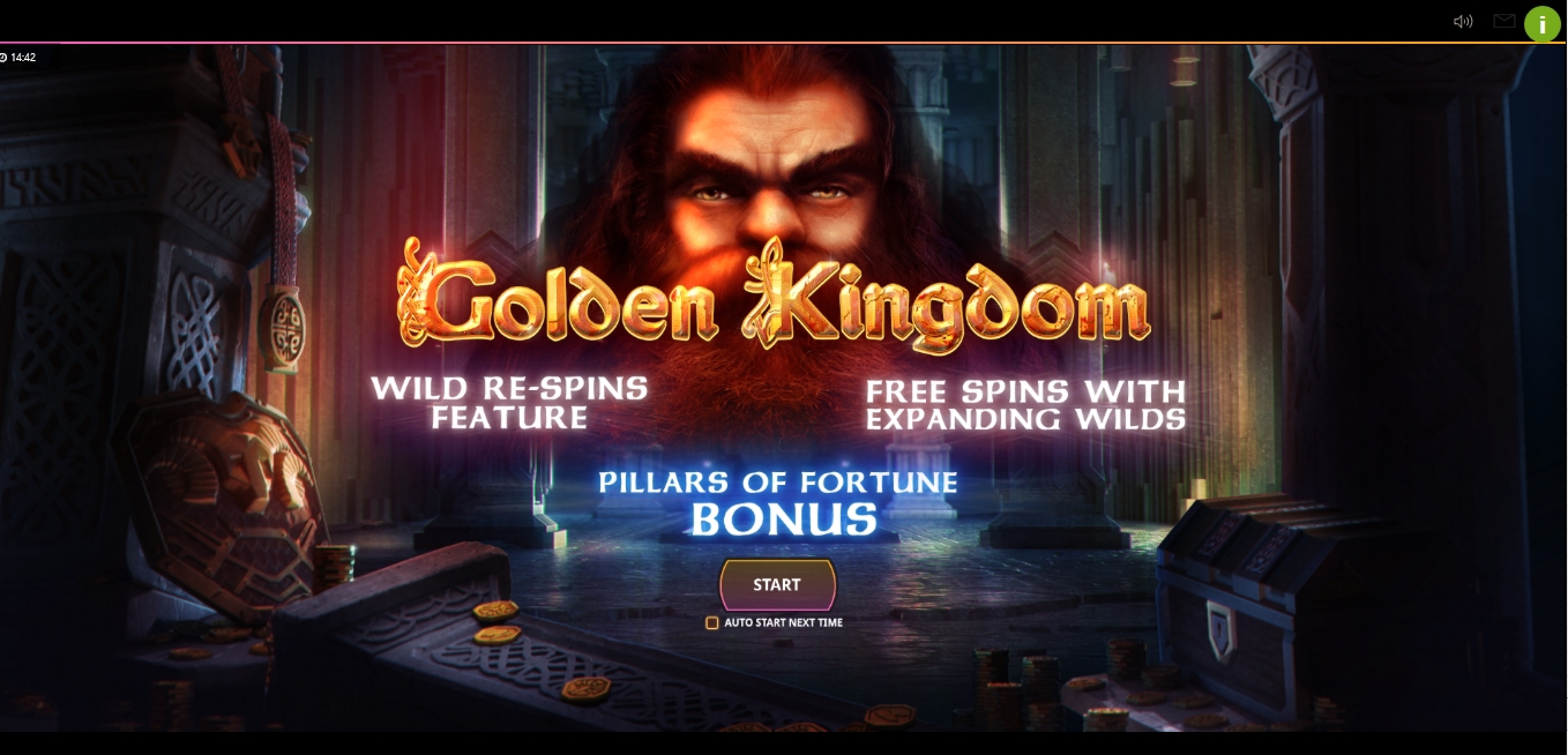 Play Golden Kingdom Free Casino Slot Game by Cayetano Gaming