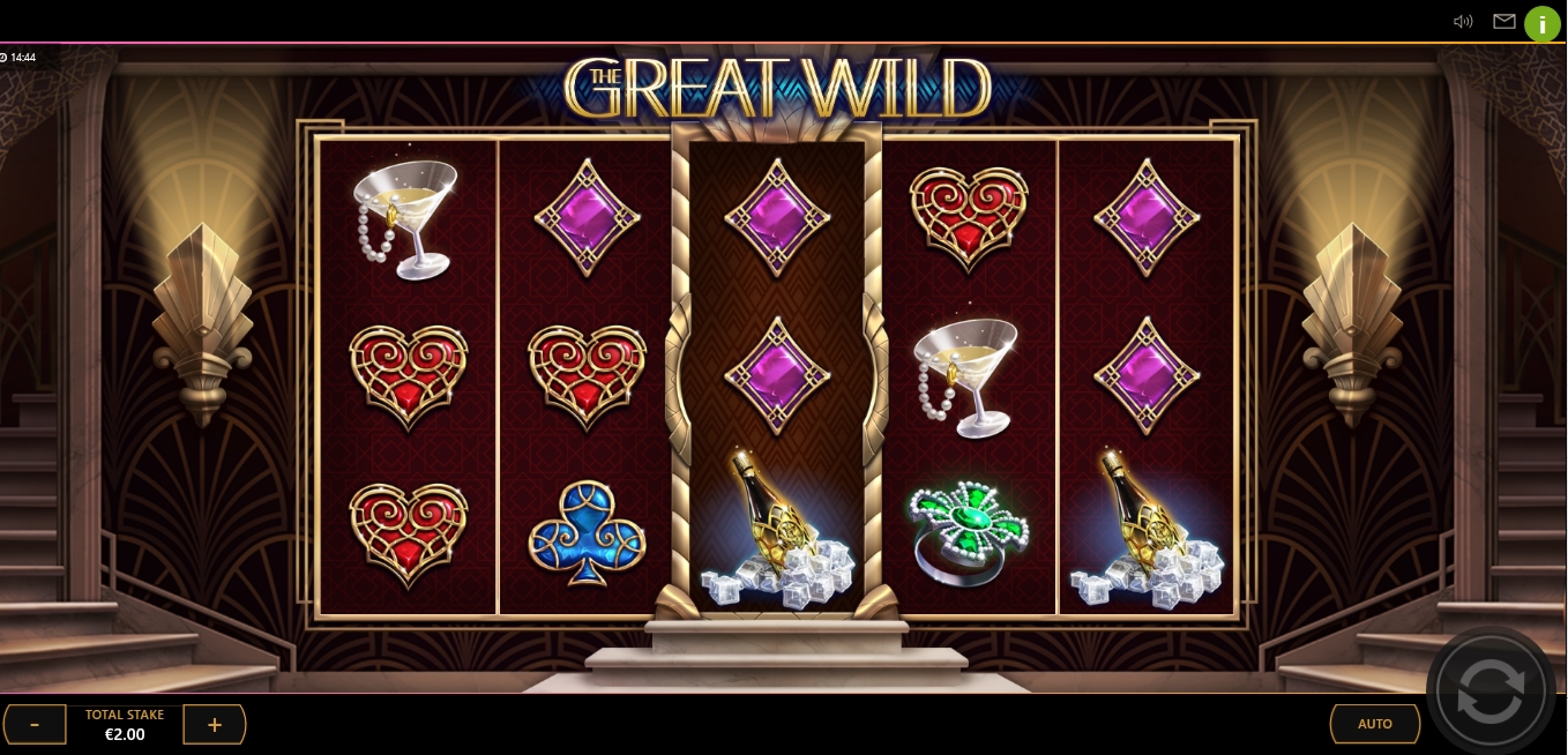 Reels in The Great Wild Slot Game by Cayetano Gaming