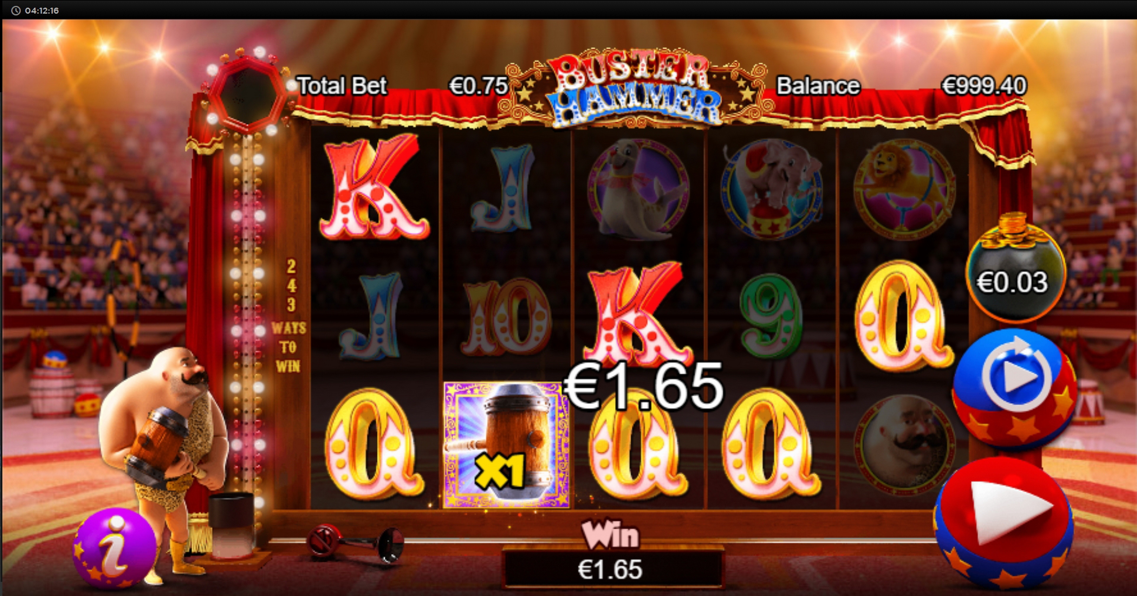 Win Money in Buster Hammer Free Slot Game by Chance Interactive