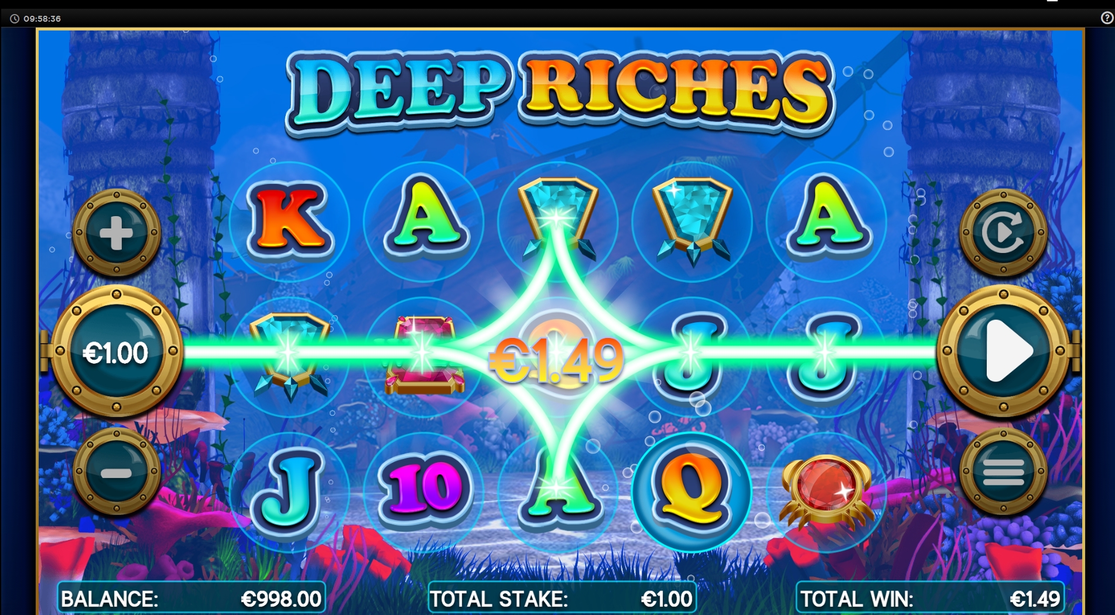 Win Money in Deep Riches Free Slot Game by CORE Gaming