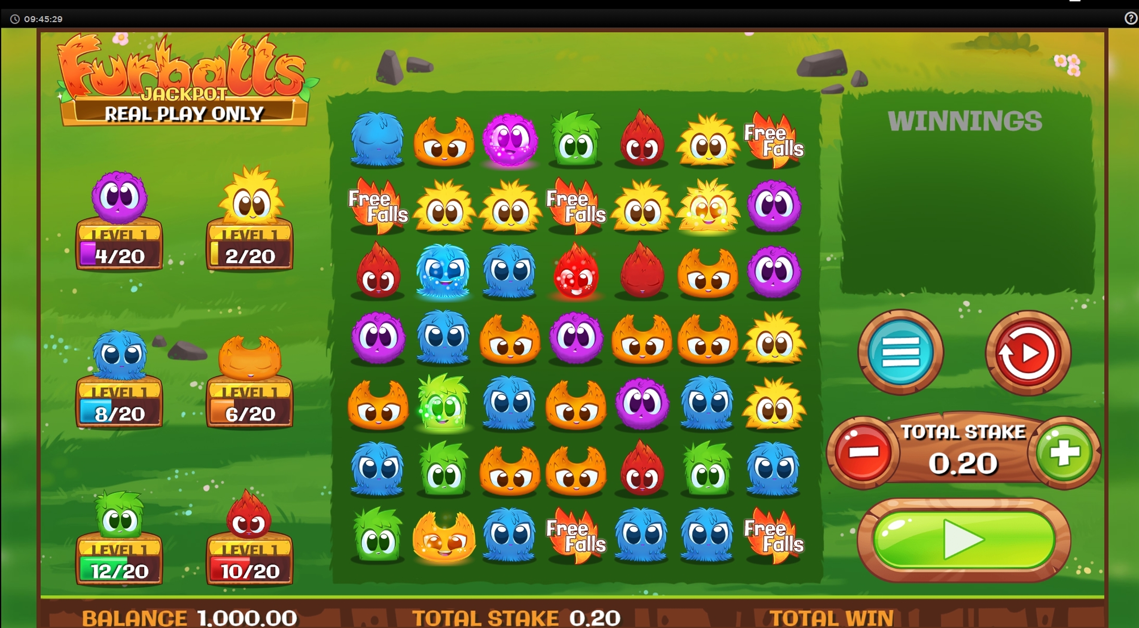 Reels in Furballs Slot Game by CORE Gaming