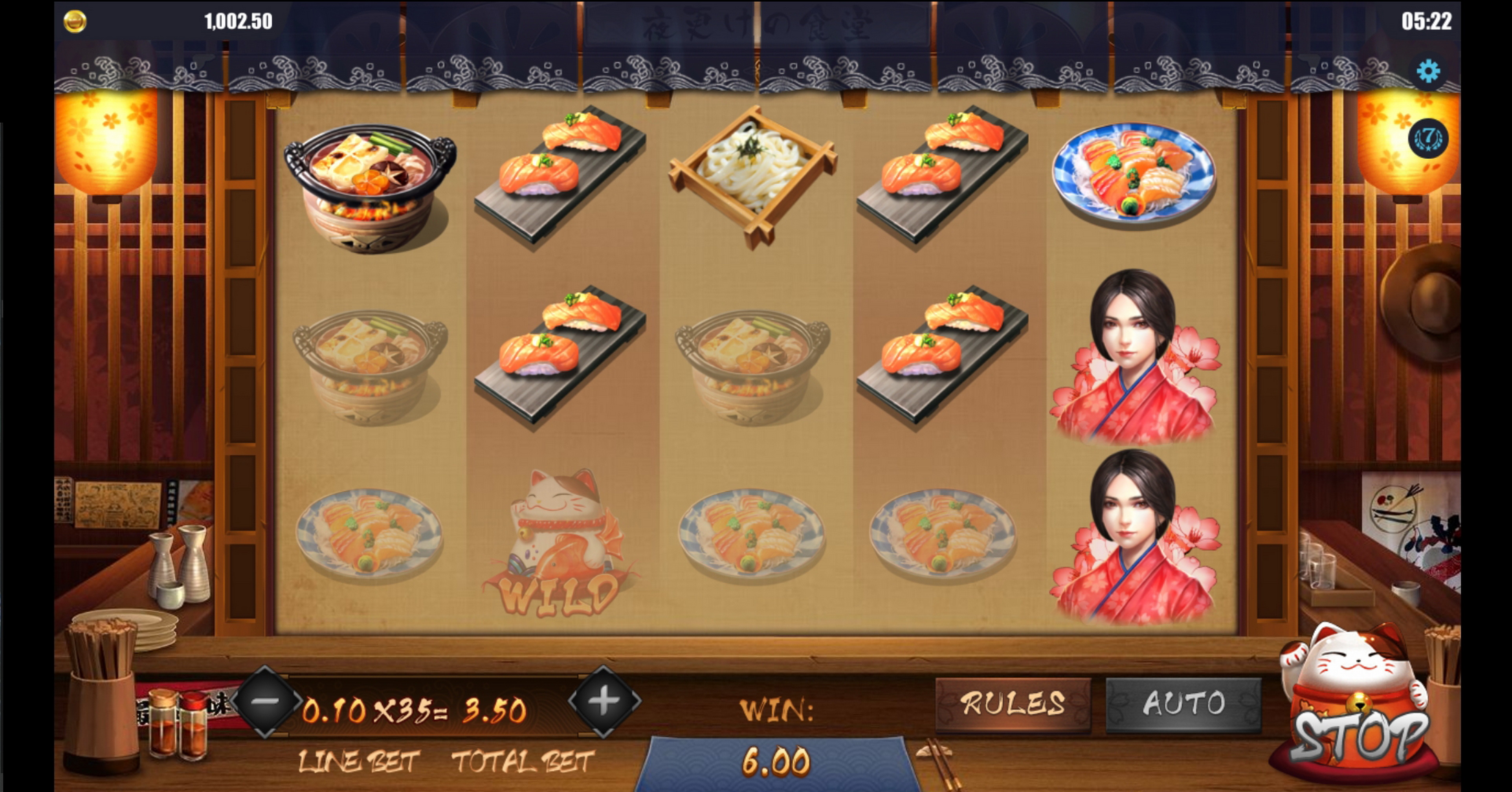 Win Money in Midnight Diner Free Slot Game by Dreamtech Gaming