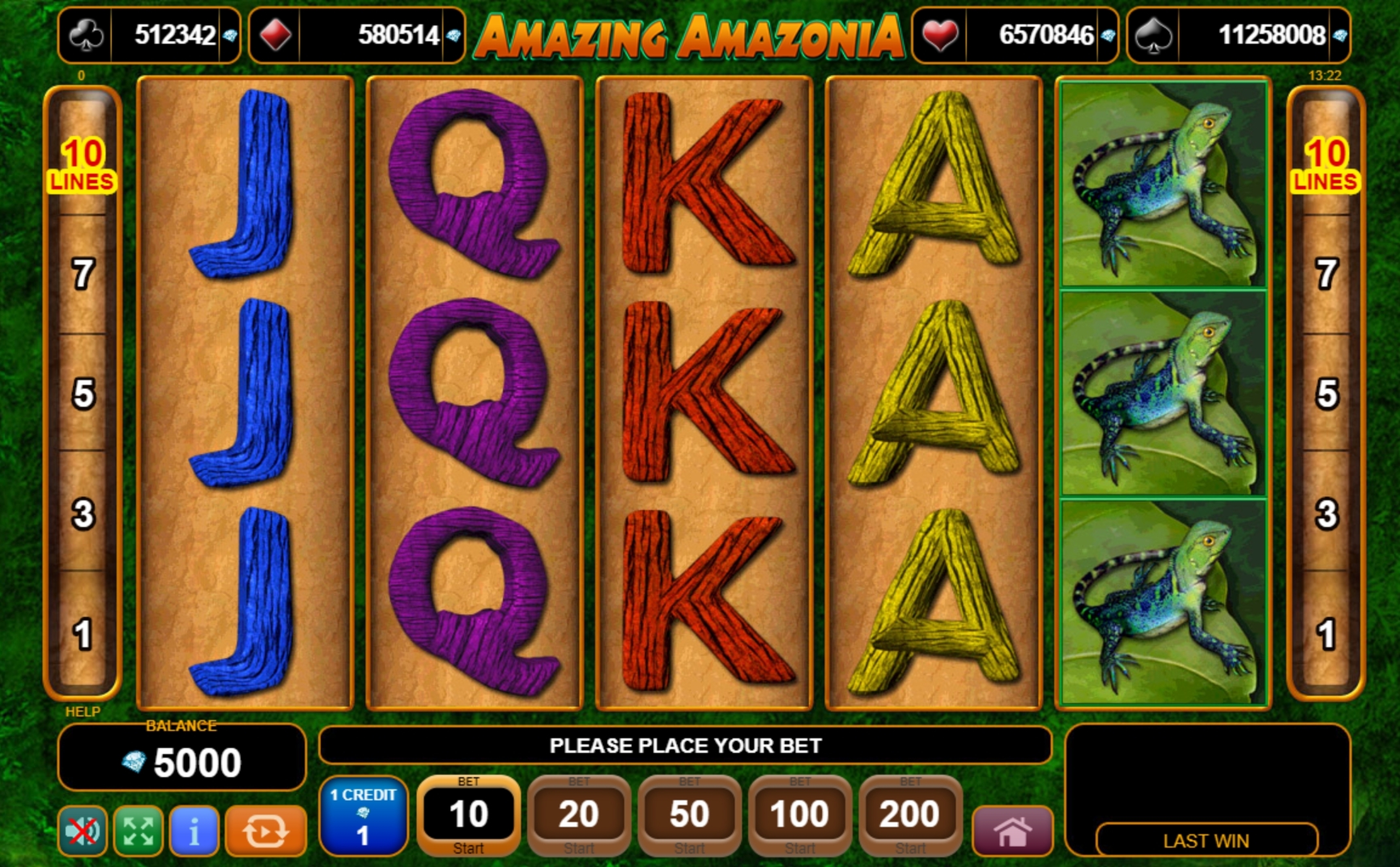 Reels in Amazing Amazonia Slot Game by EGT