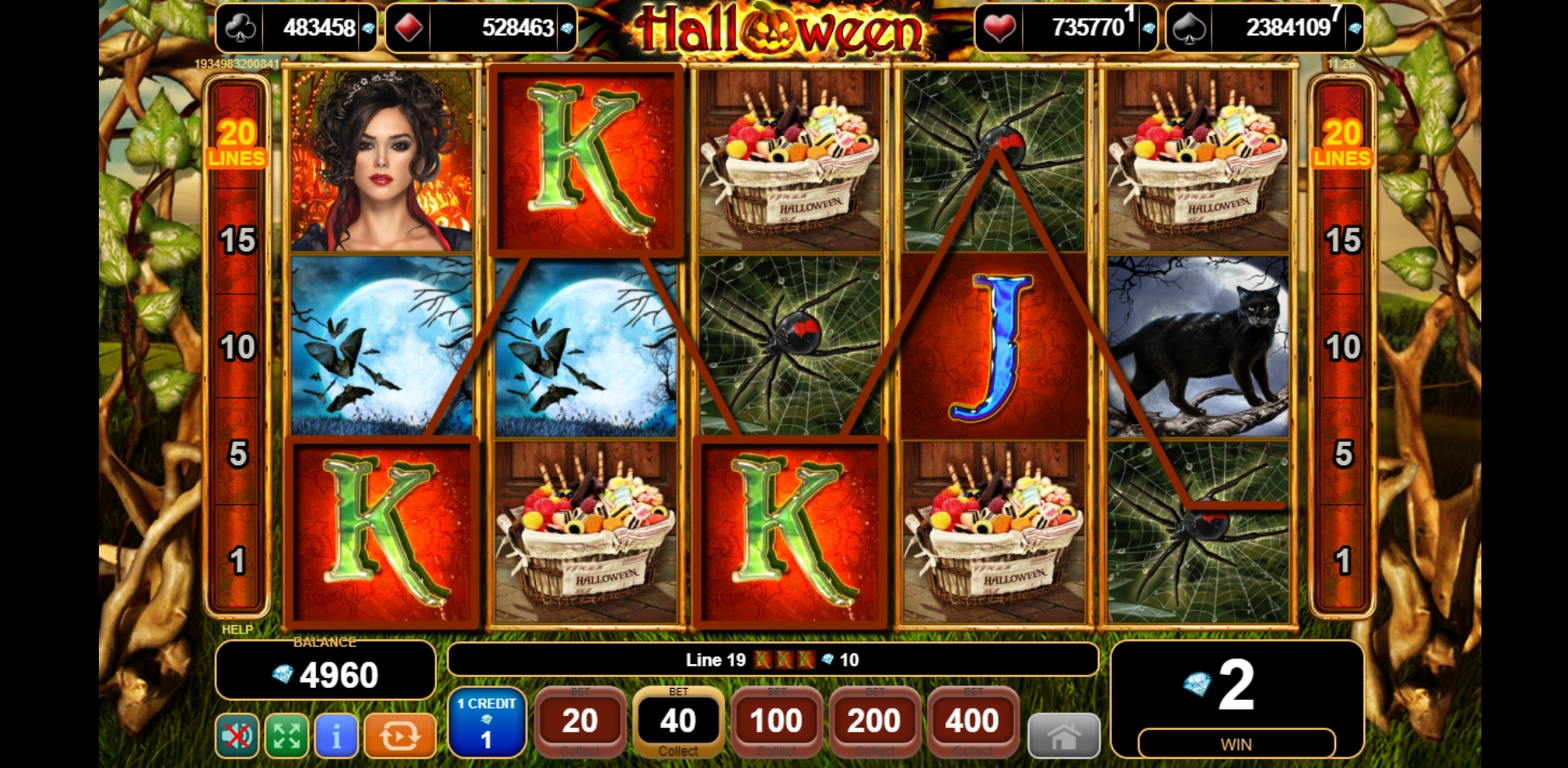 Win Money in Halloween Free Slot Game by EGT