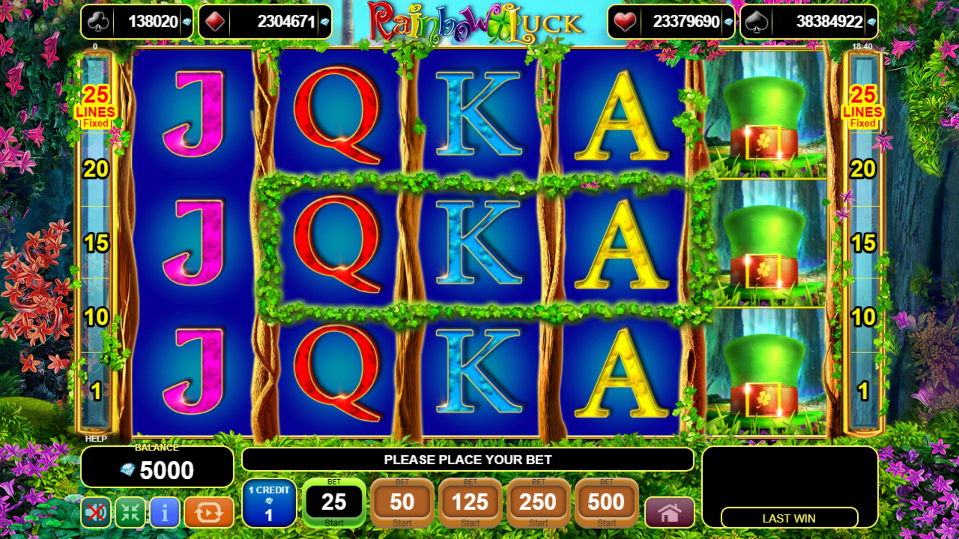 Reels in Rainbow Luck Slot Game by EGT