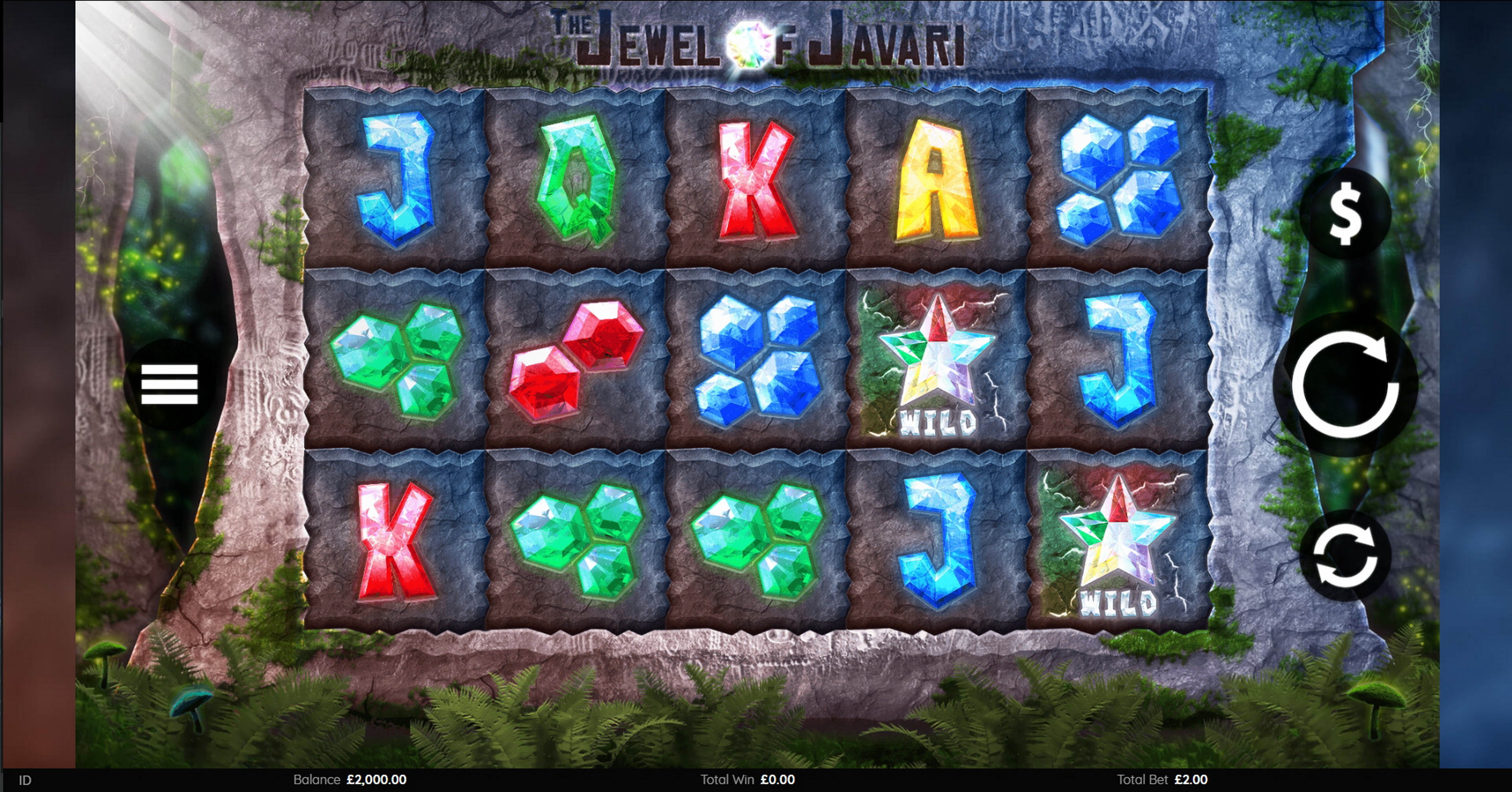 Reels in The Jewel of Javari Slot Game by Endemol Games
