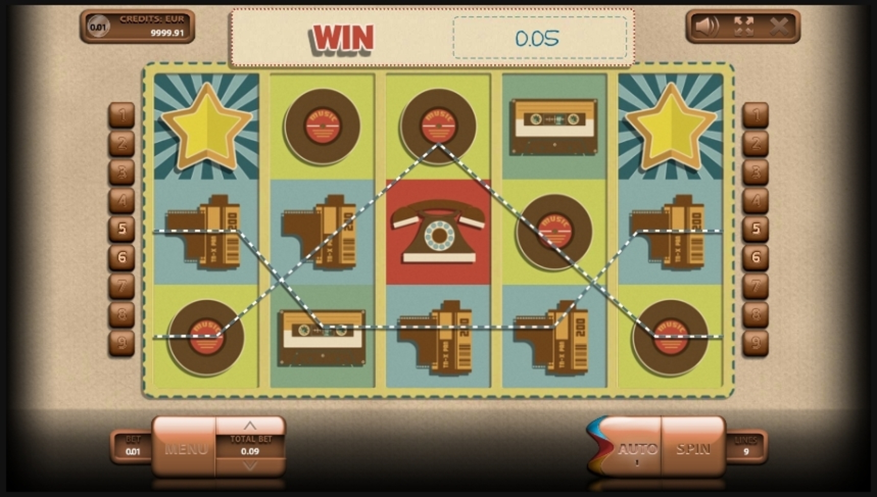 Win Money in Retromania Free Slot Game by Endorphina