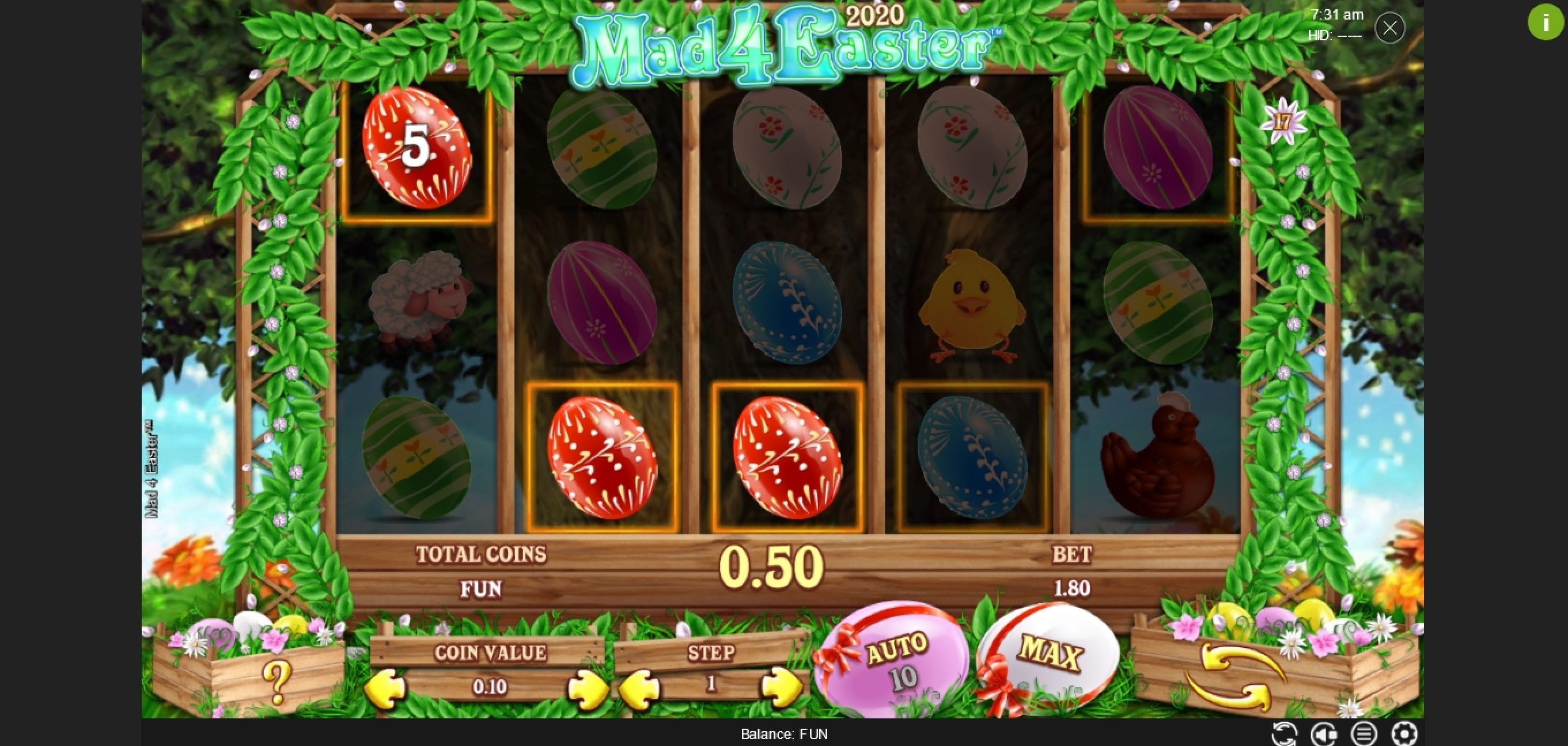Win Money in Mad 4 Easter Free Slot Game by Espresso Games