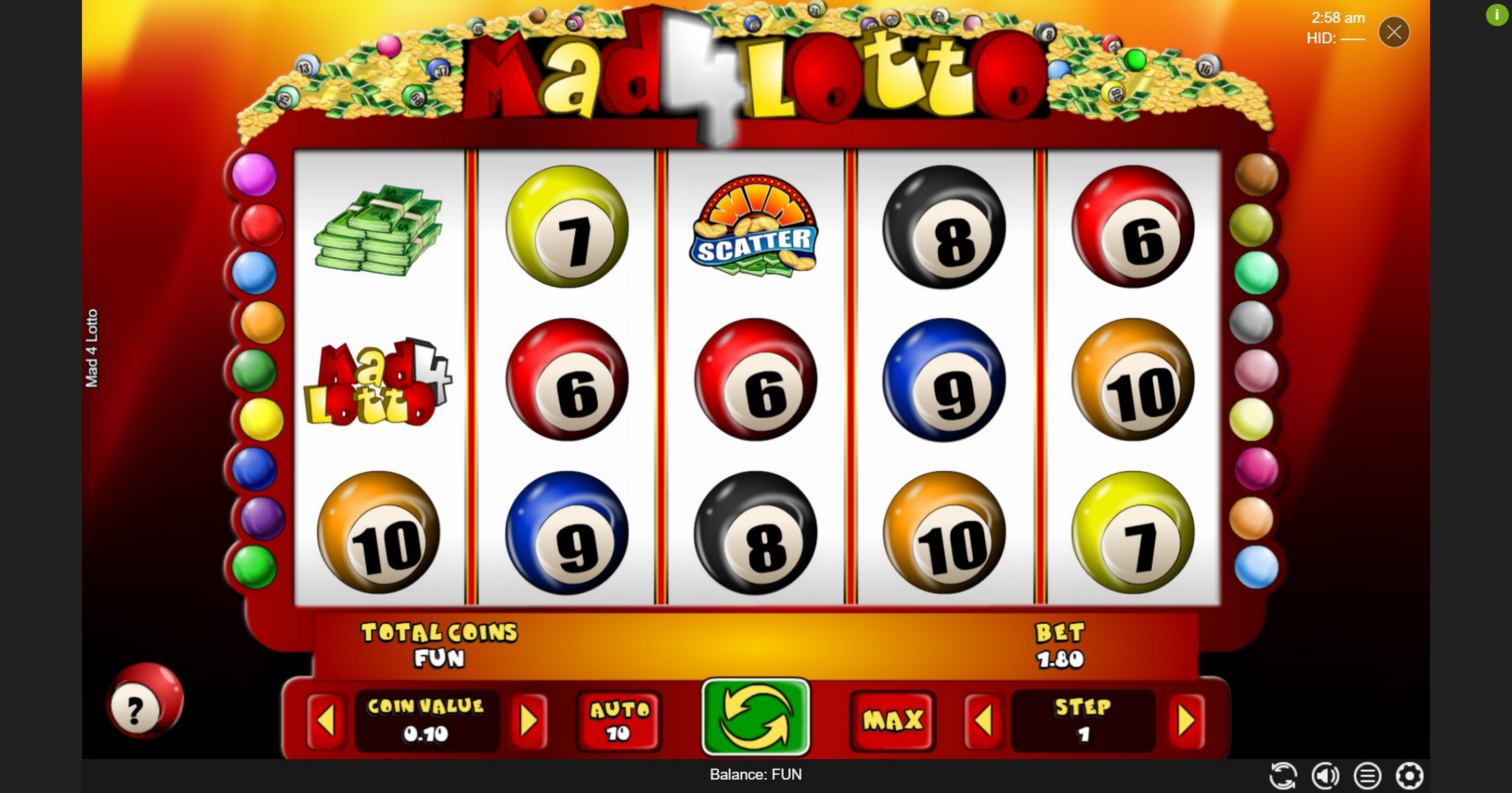 Reels in Mad 4 Lotto Slot Game by Espresso Games