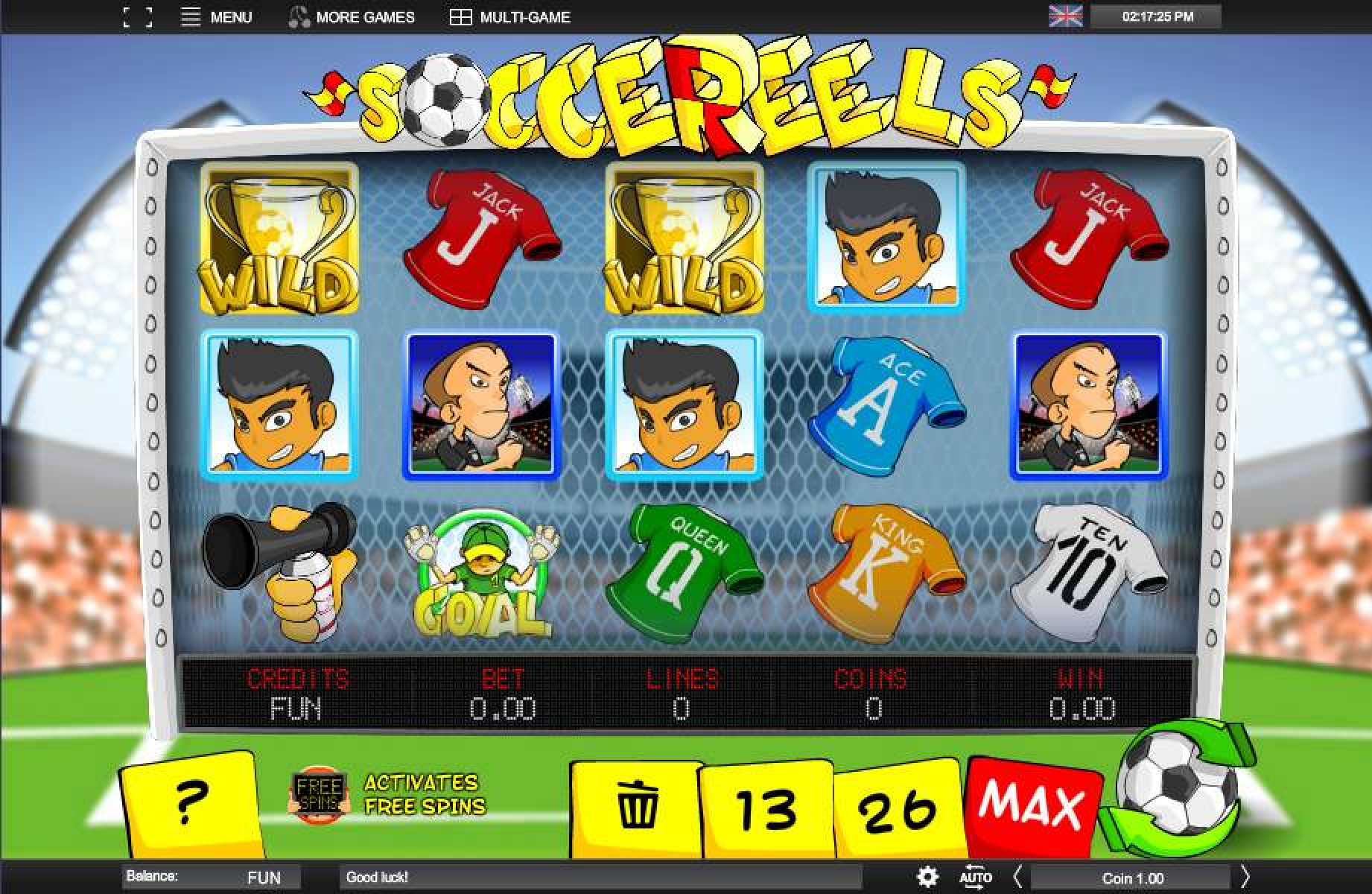 The Soccereels Online Slot Demo Game by Espresso Games