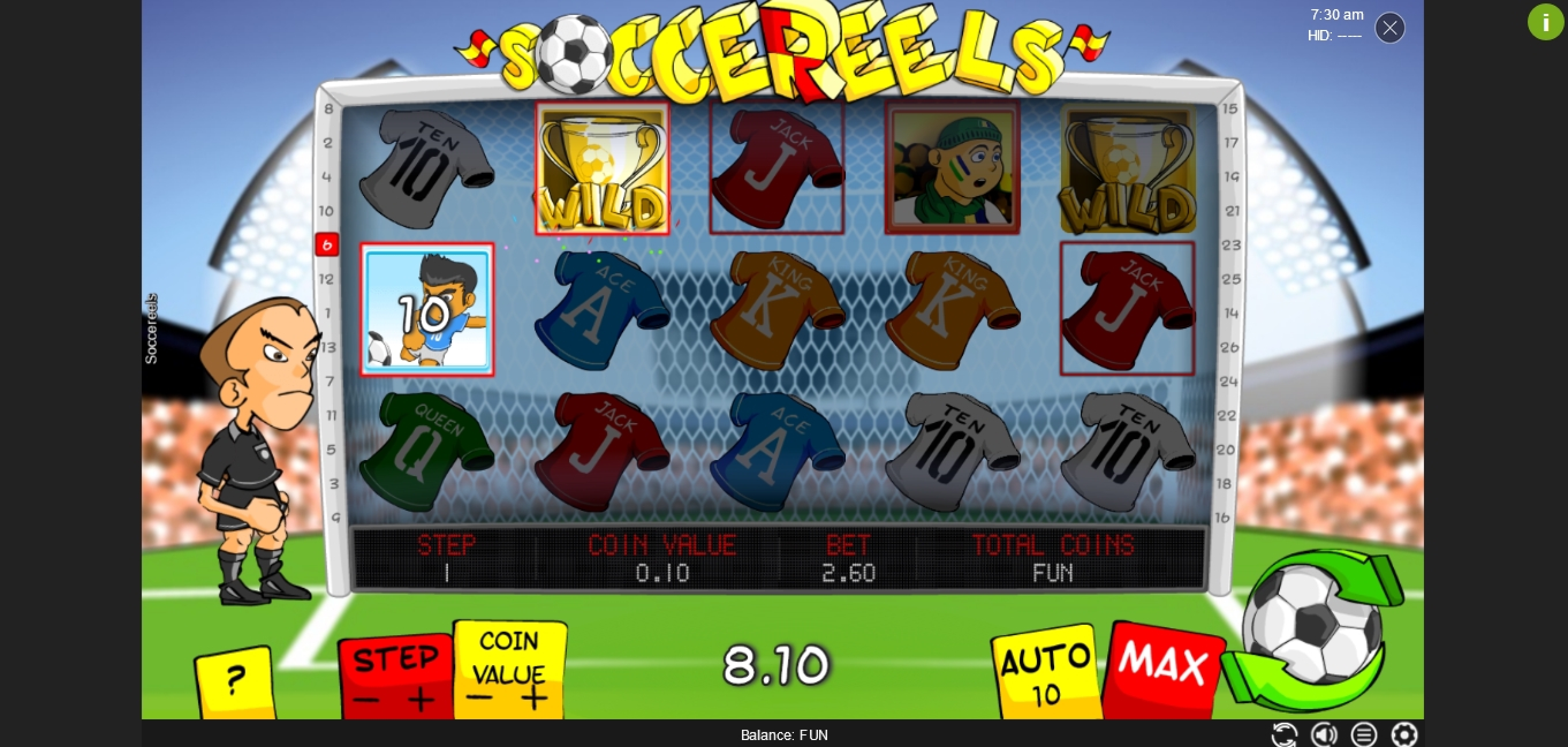 Win Money in Soccereels Free Slot Game by Espresso Games