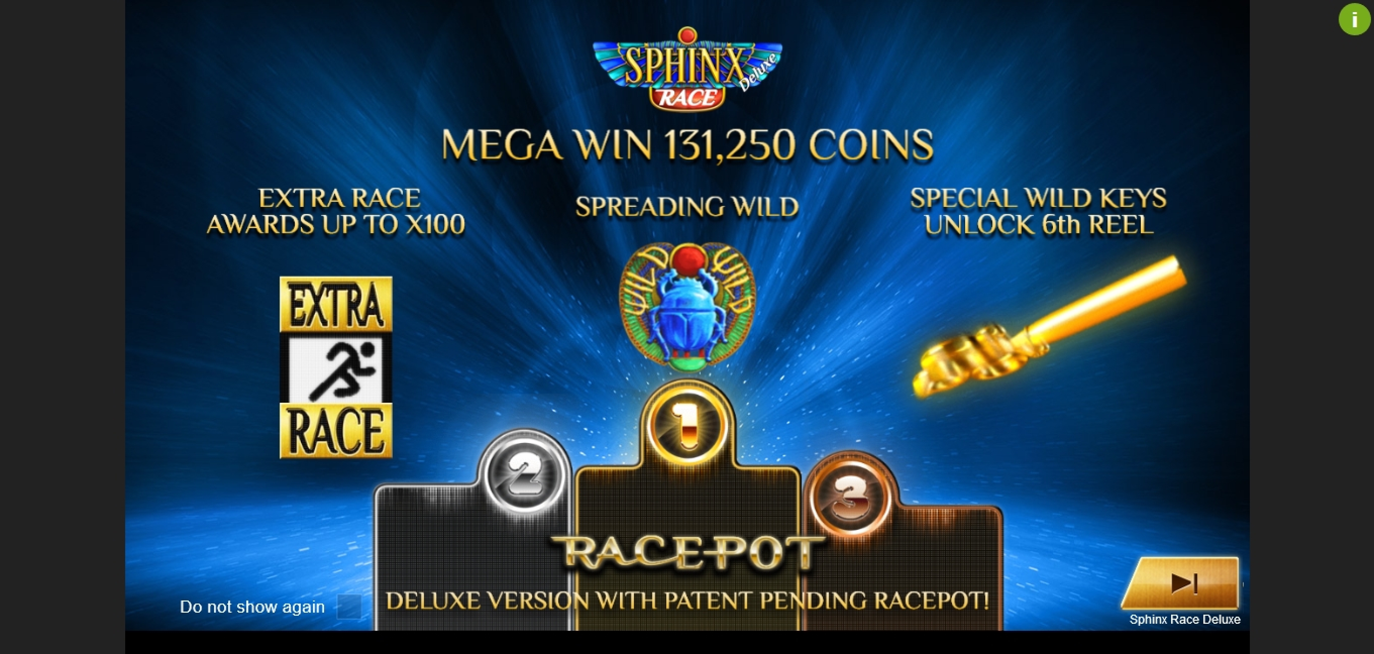 Play Sphinx Race Deluxe Free Casino Slot Game by Espresso Games