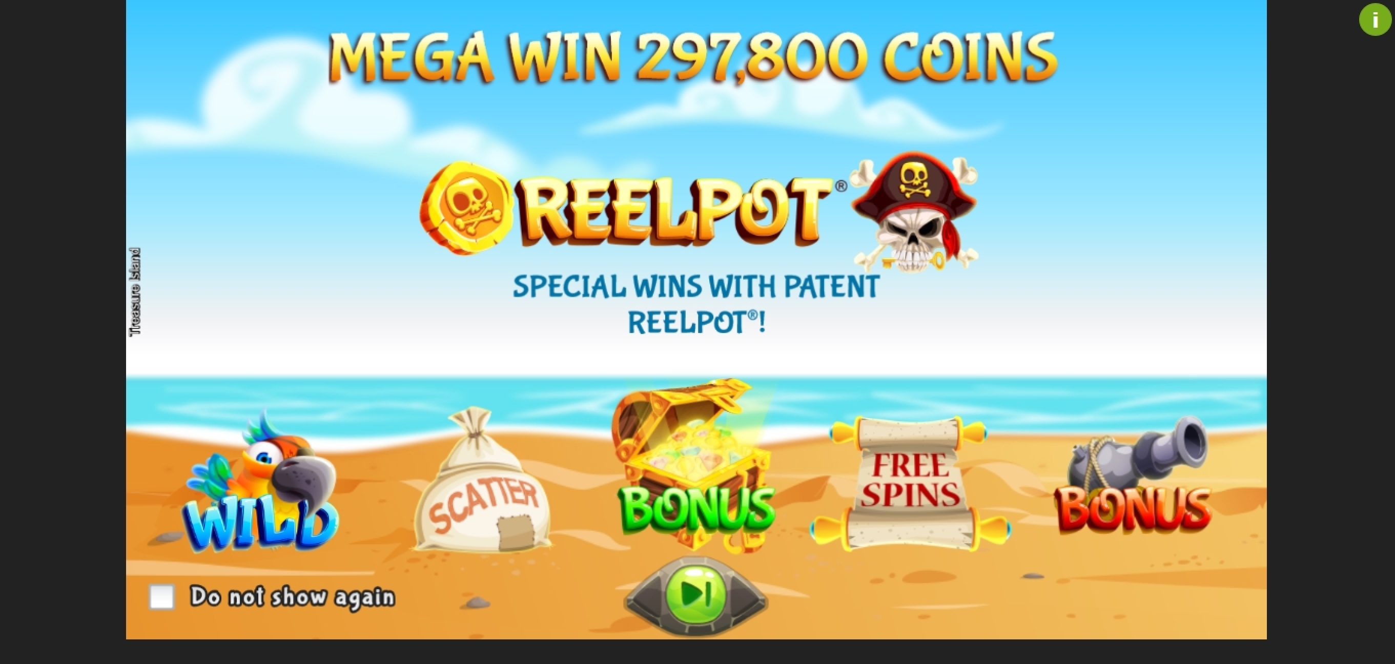 Play Treasure Island Free Casino Slot Game by Espresso Games