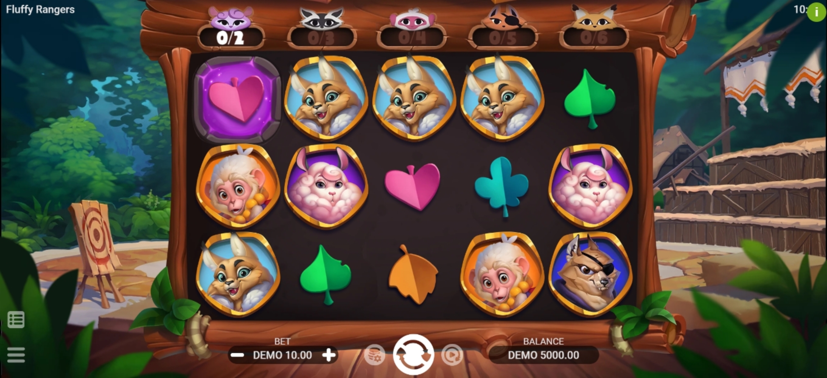 Reels in Fluffy Rangers Slot Game by Evoplay Entertainment