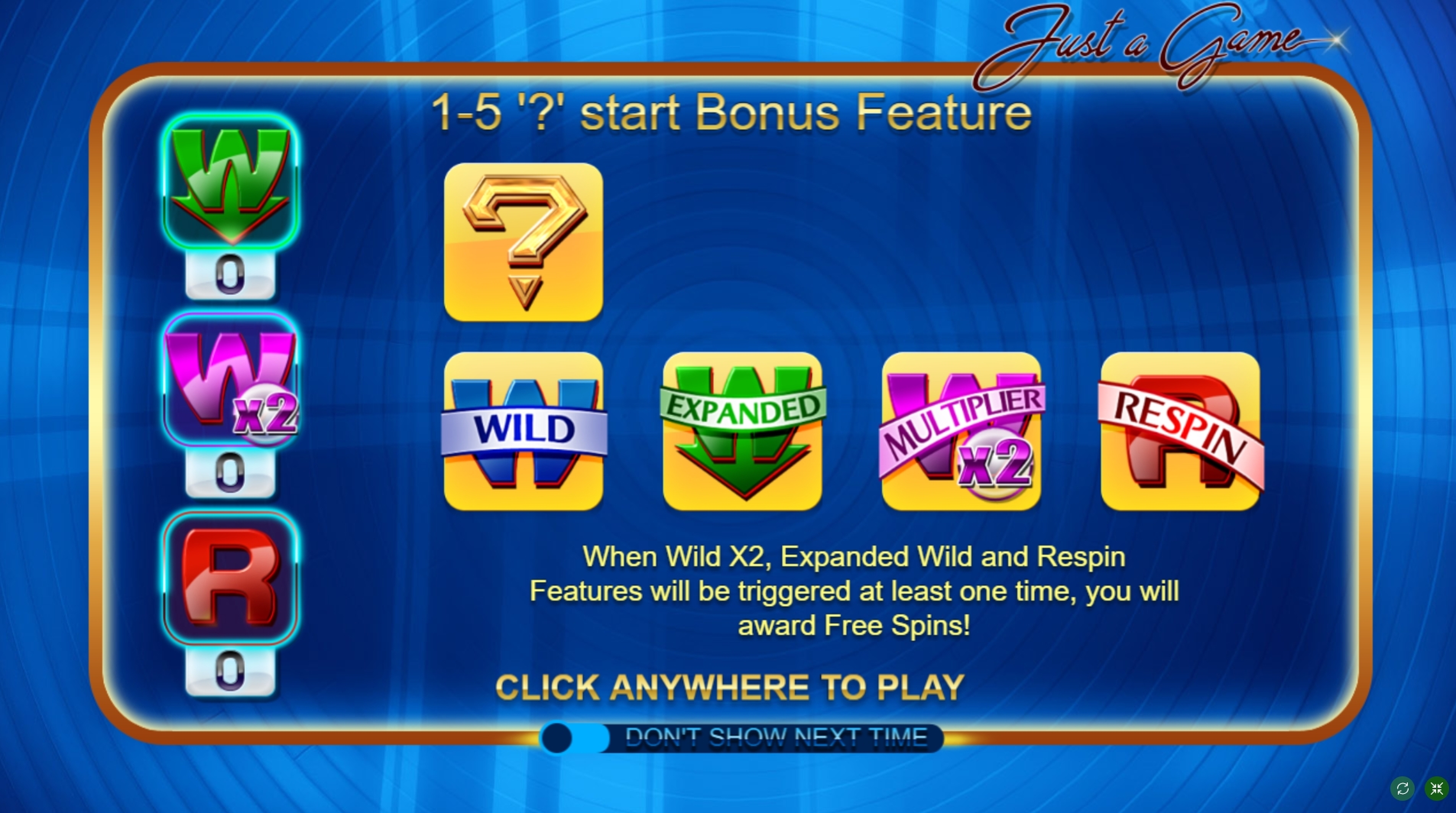 Play Just a Game Free Casino Slot Game by FUGA Gaming