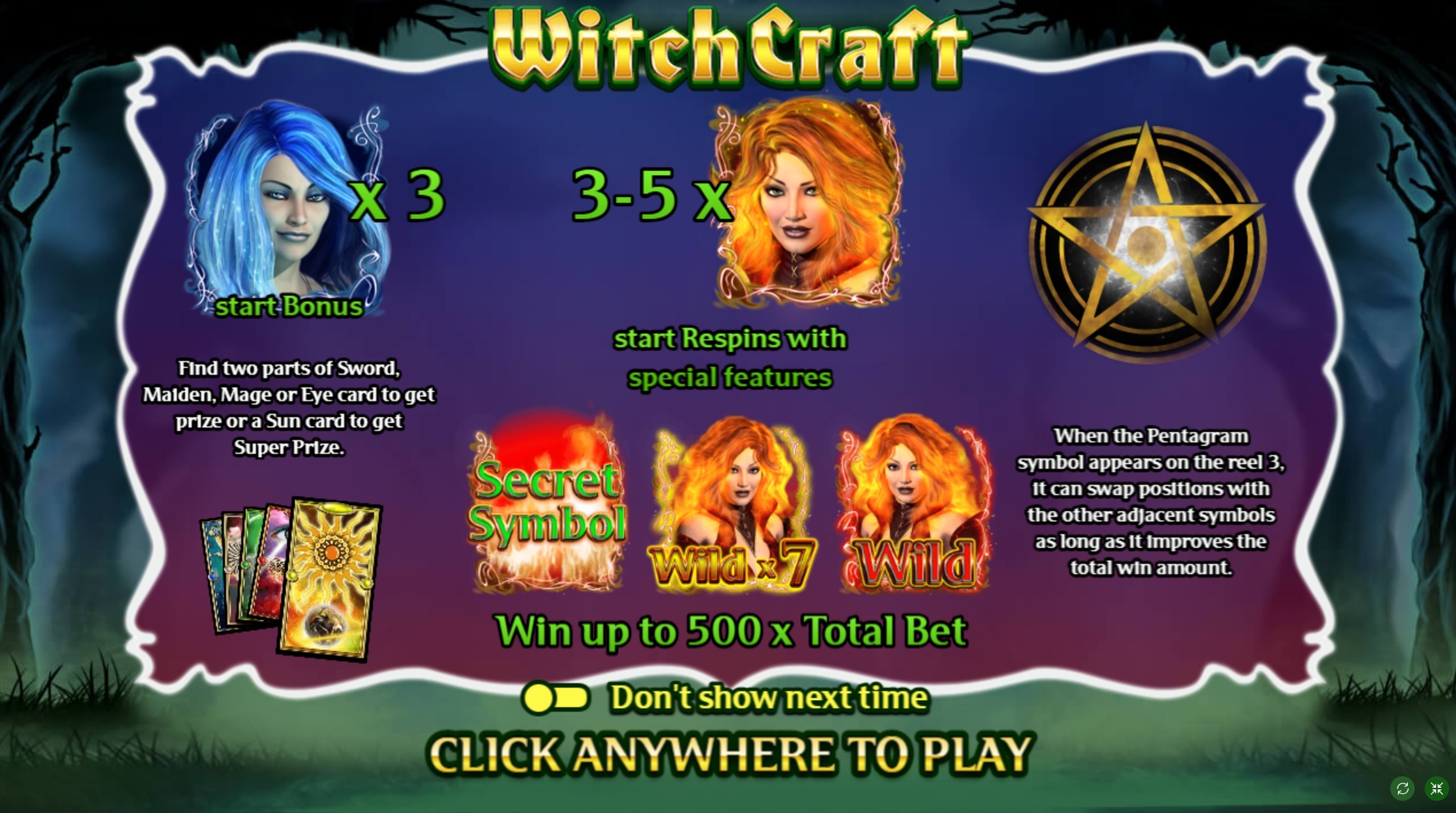 Play WitchCraft Free Casino Slot Game by FUGA Gaming