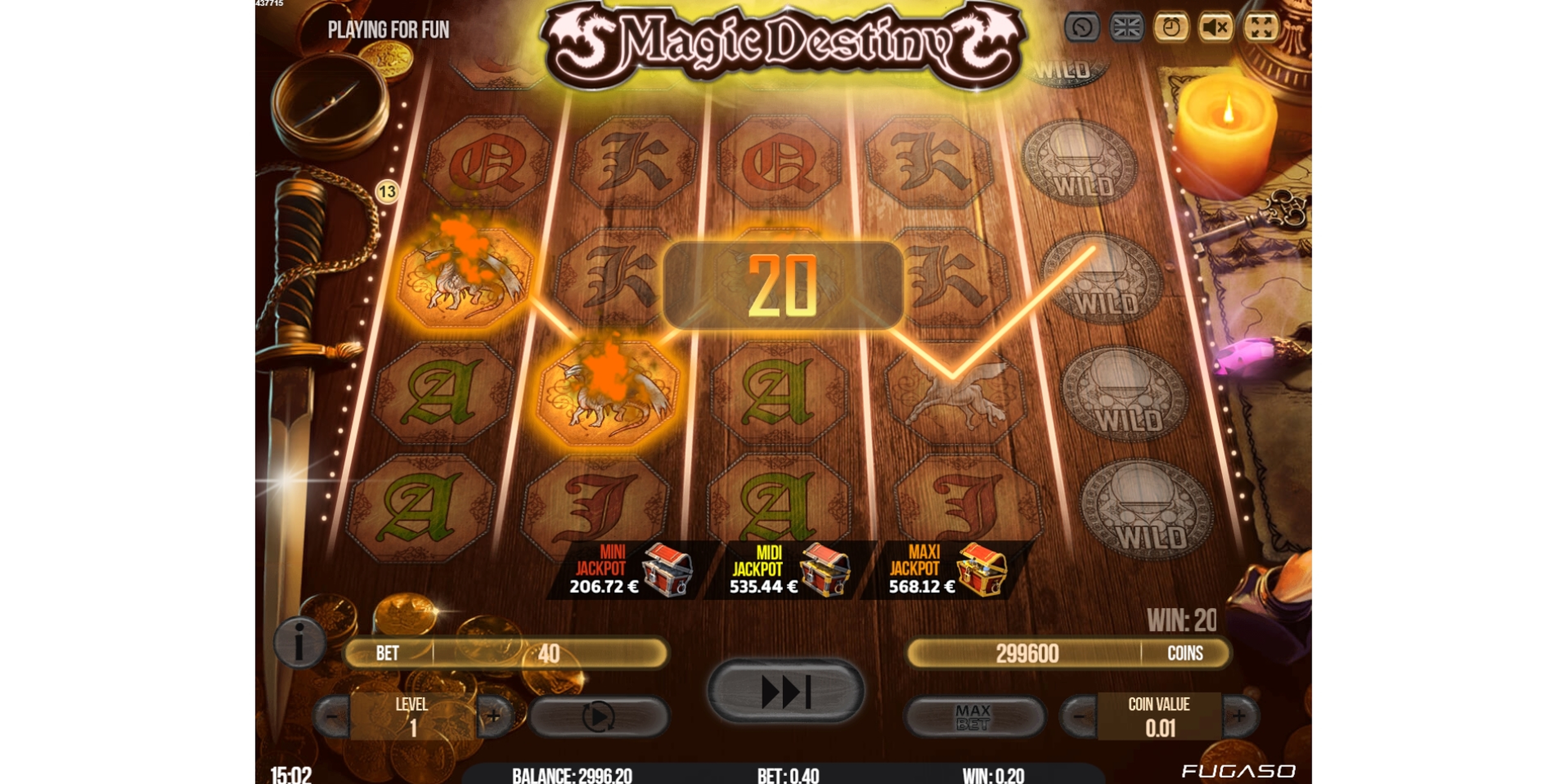 Win Money in Magic Destiny Free Slot Game by Fugaso