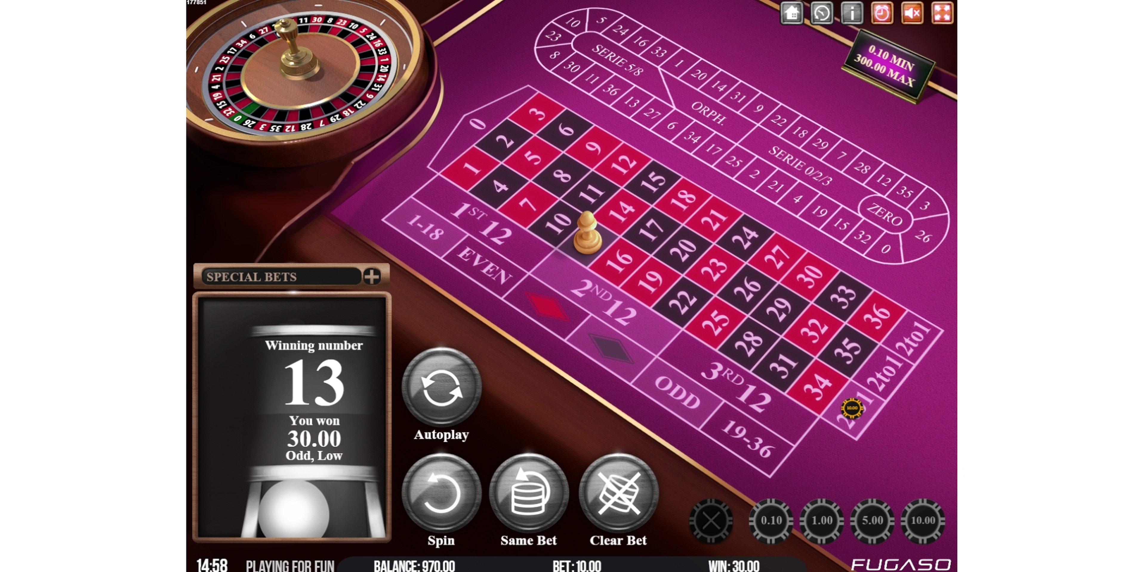 Win Money in Neon Roulette Free Slot Game by Fugaso
