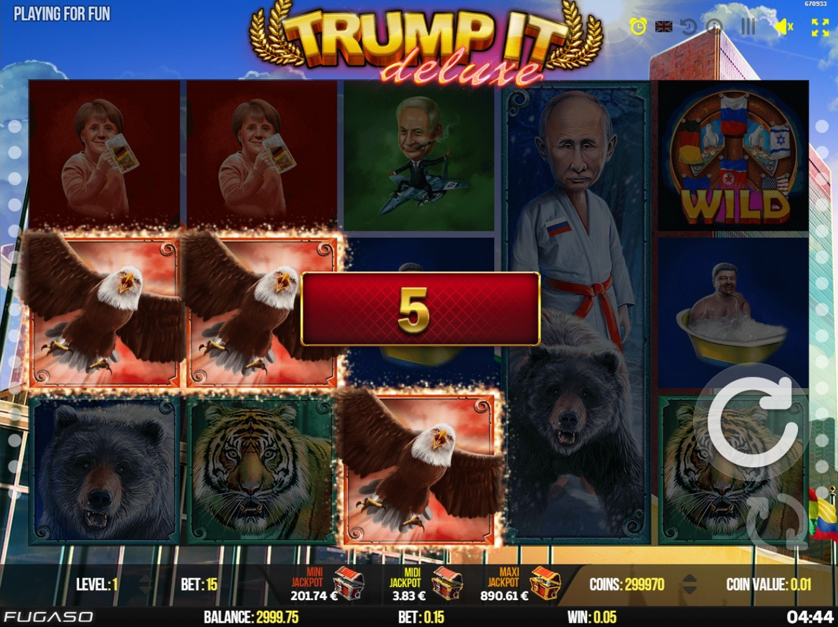 Win Money in Trump It Deluxe Free Slot Game by Fugaso