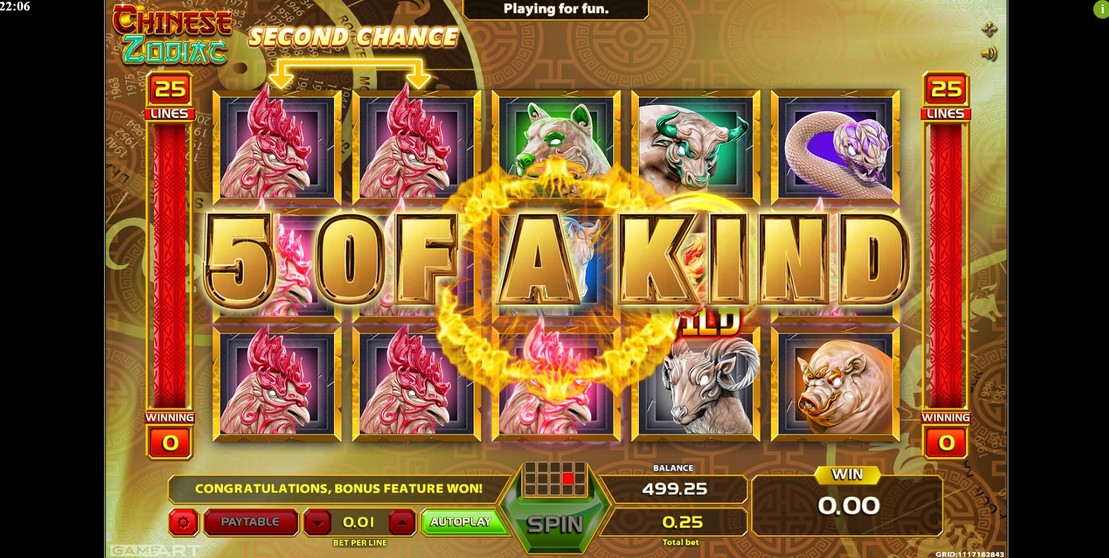 Win Money in Chinese Zodiac Free Slot Game by GameArt