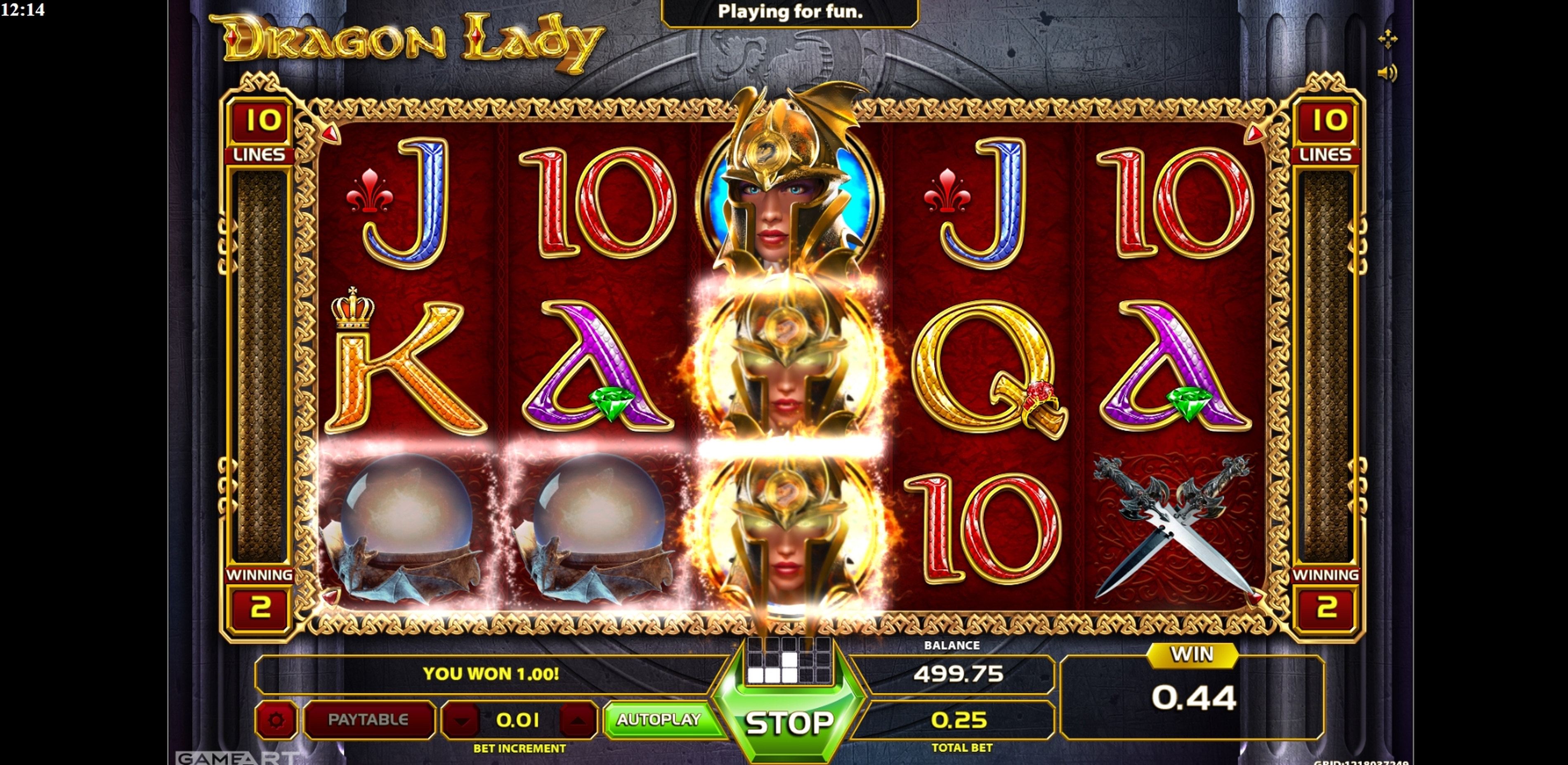 Win Money in Dragon Lady Free Slot Game by GameArt