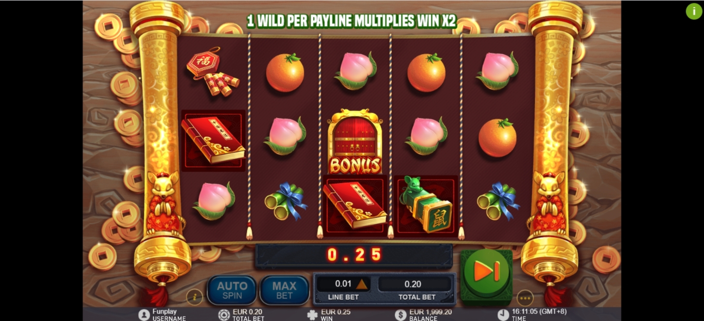 Win Money in Golden Ink Rat Free Slot Game by Gameplay Interactive