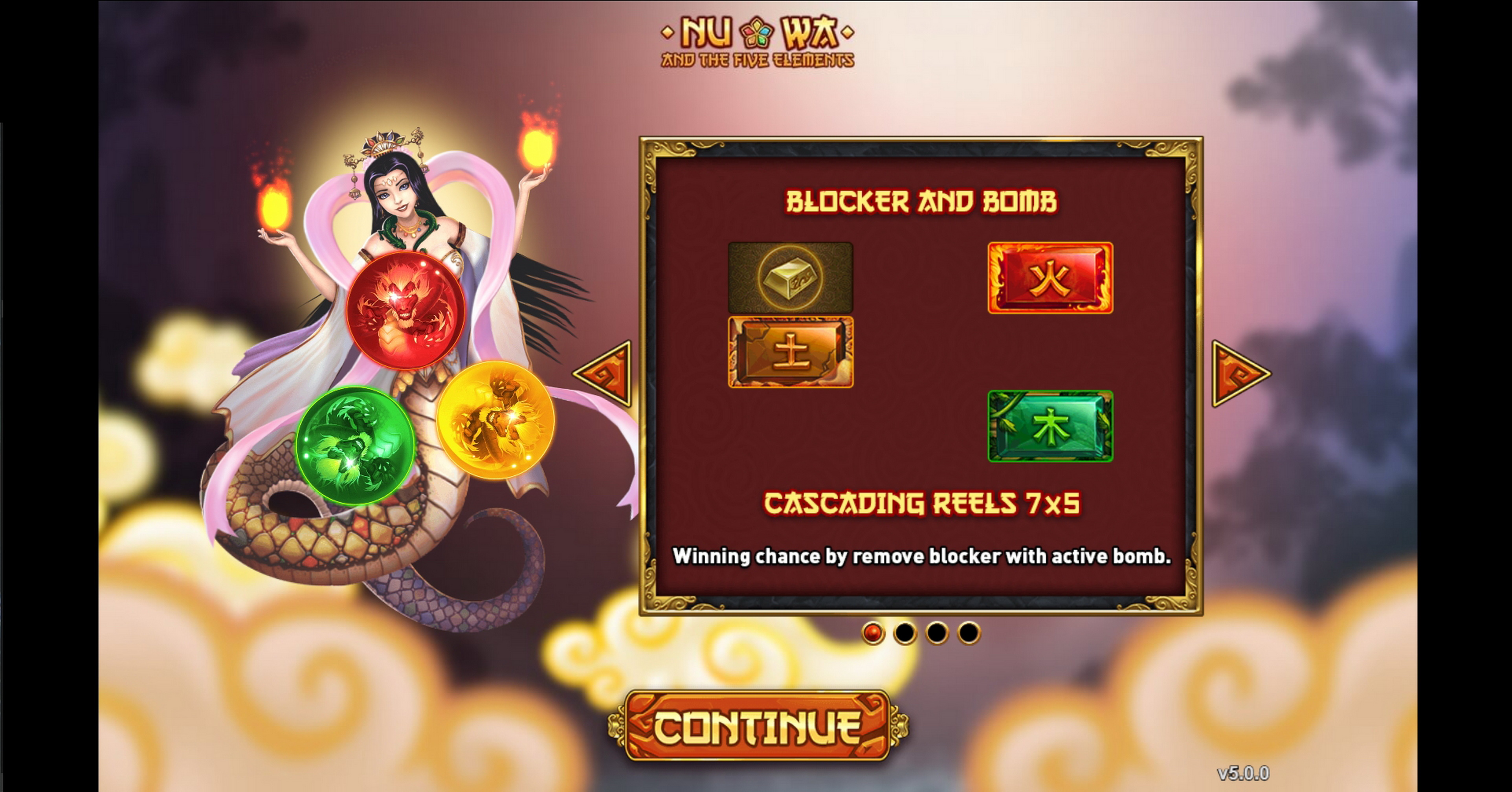 Play Nuwa And The Five Elements Free Casino Slot Game by Gameplay Interactive