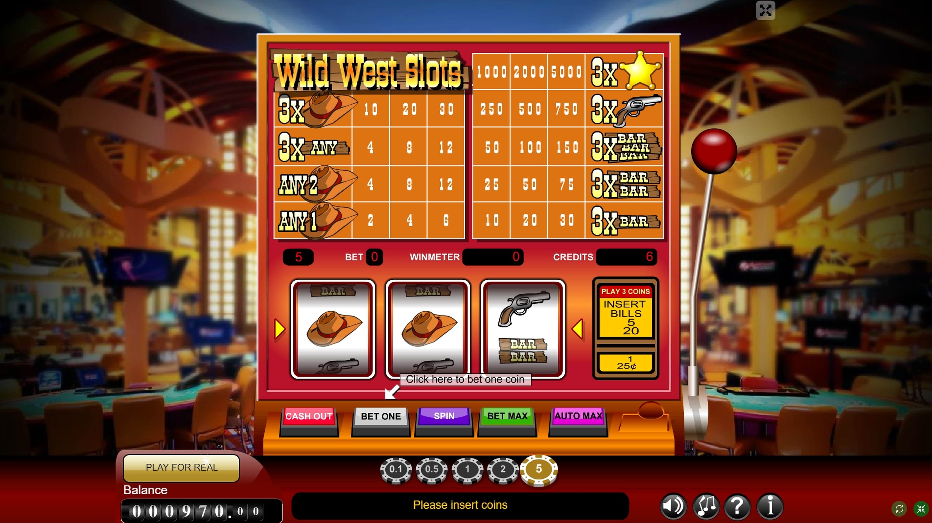 Reels in Wild West Slots Slot Game by Gamescale Software